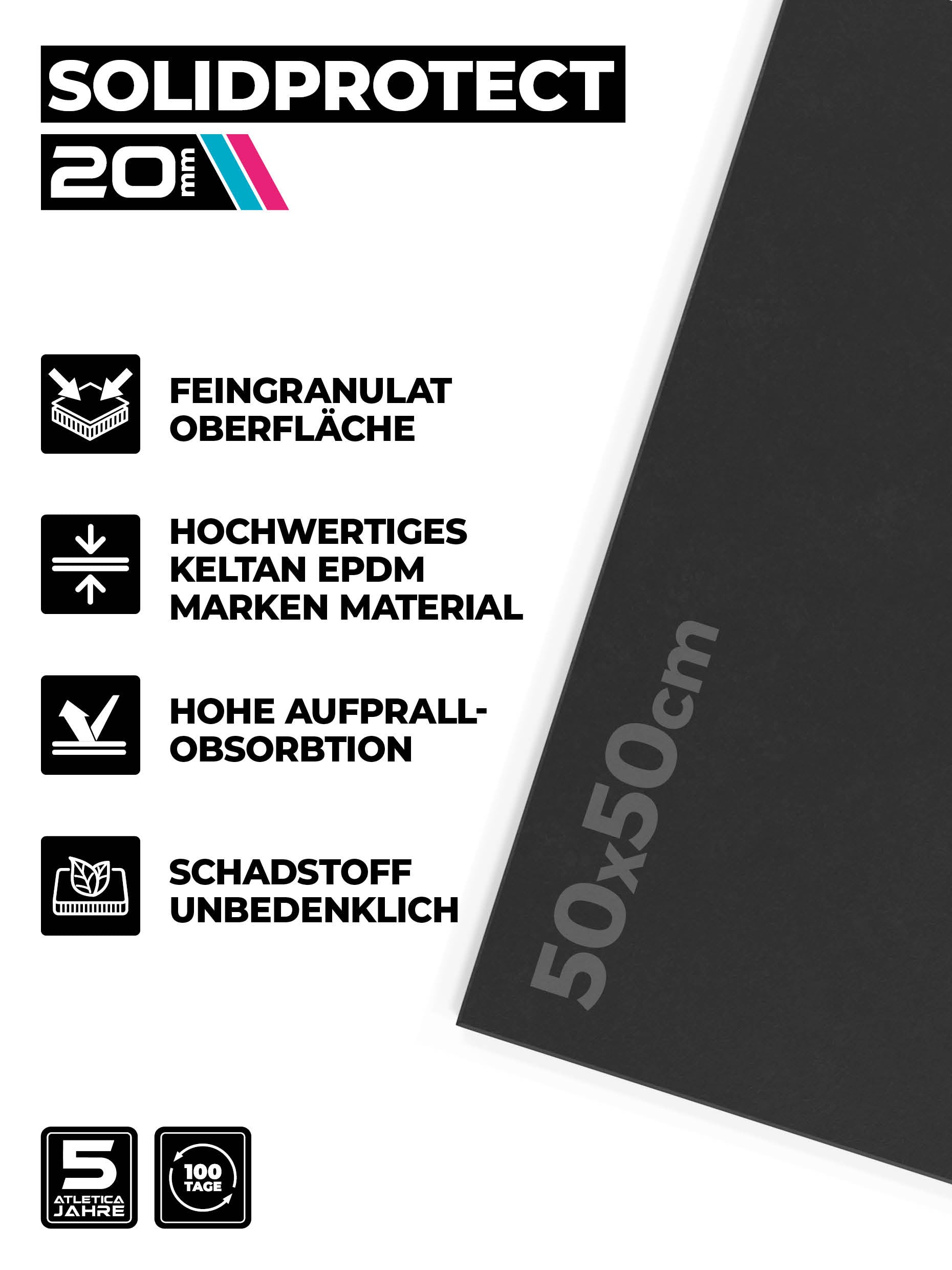 Bodenschutz SolidProtect 4m2: 20mm Stärke | 