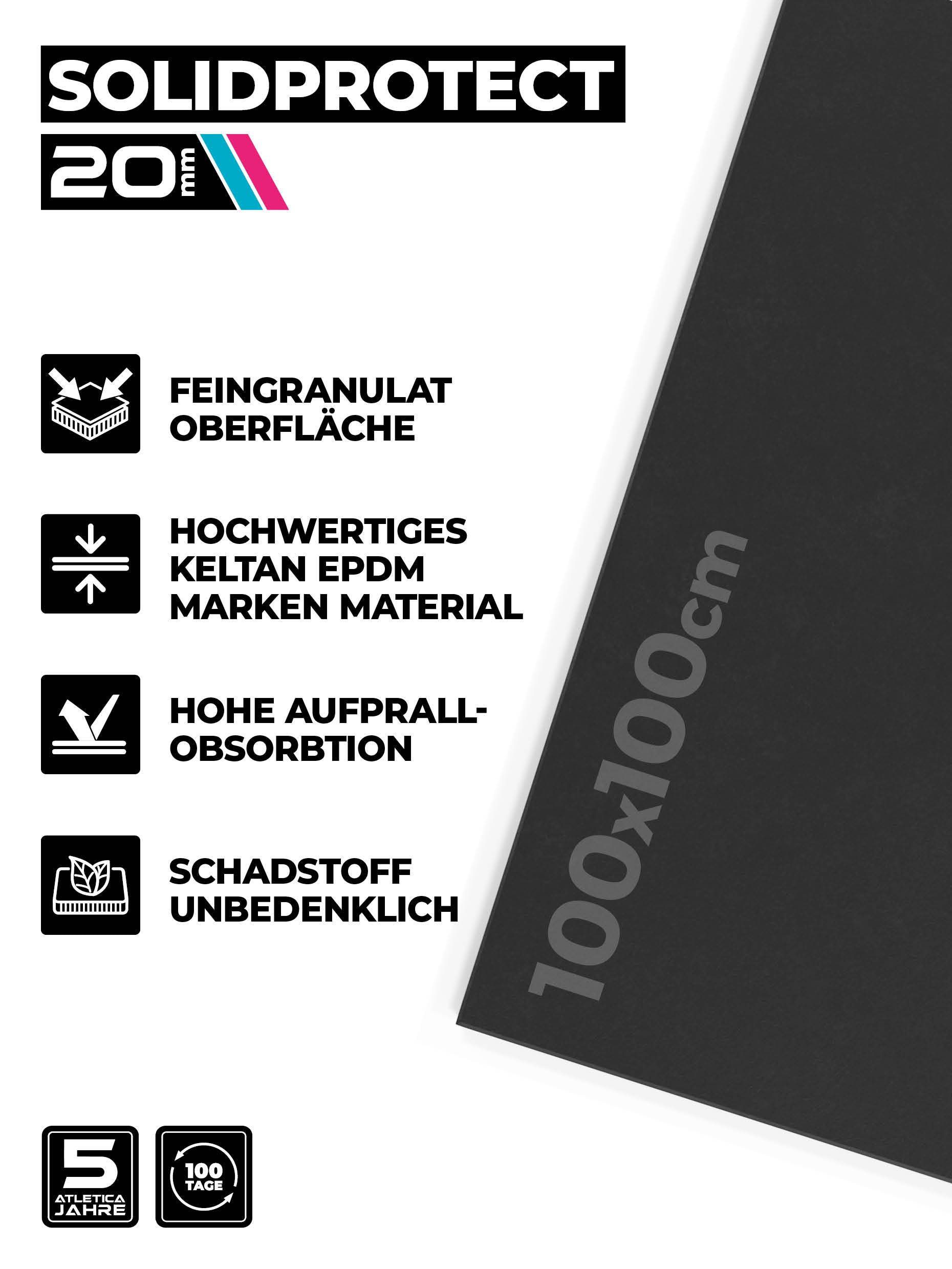 Bodenschutzmatten SolidProtect: 20mm Stärke, 