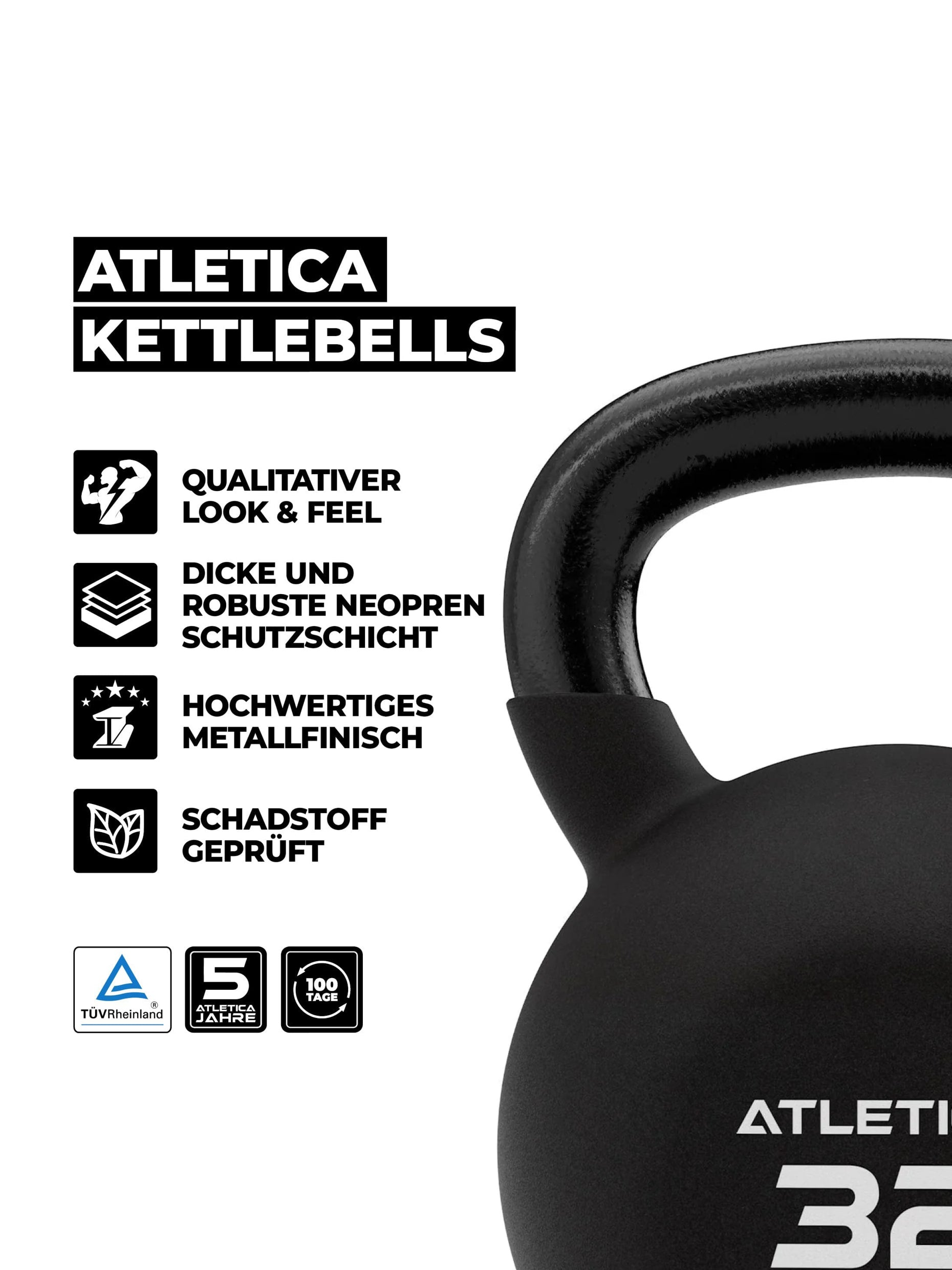 Kettlebells | TÜV geprüft auf Schadstoffe, 