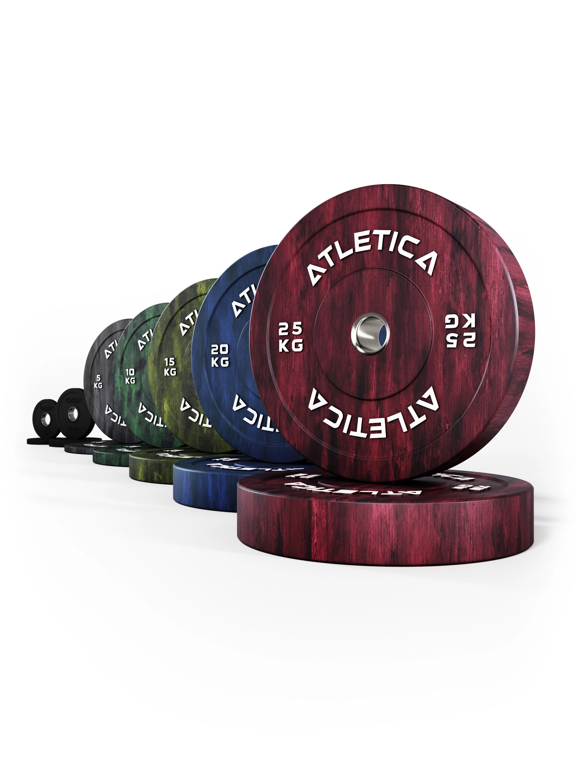 Atletica Fusion Bumper Plates 157.5kg Set