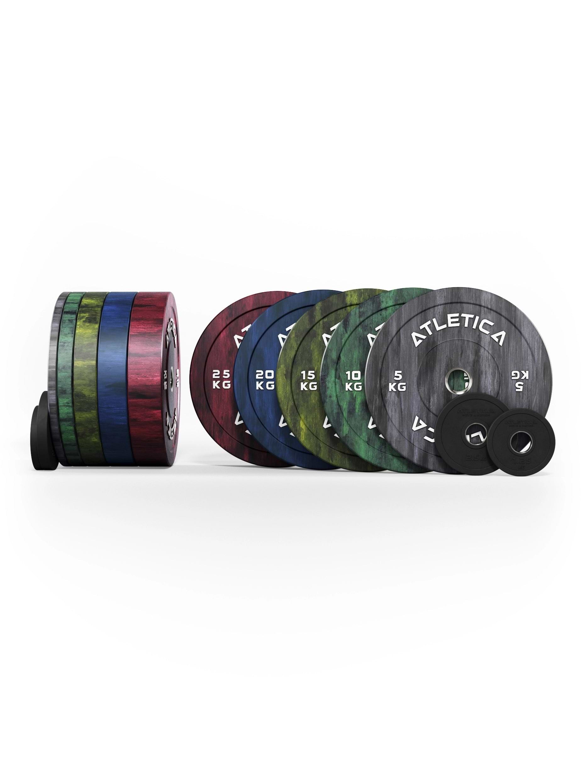 Fusion Bumper Plates 157.5kg Hantelscheiben Set von Atletica