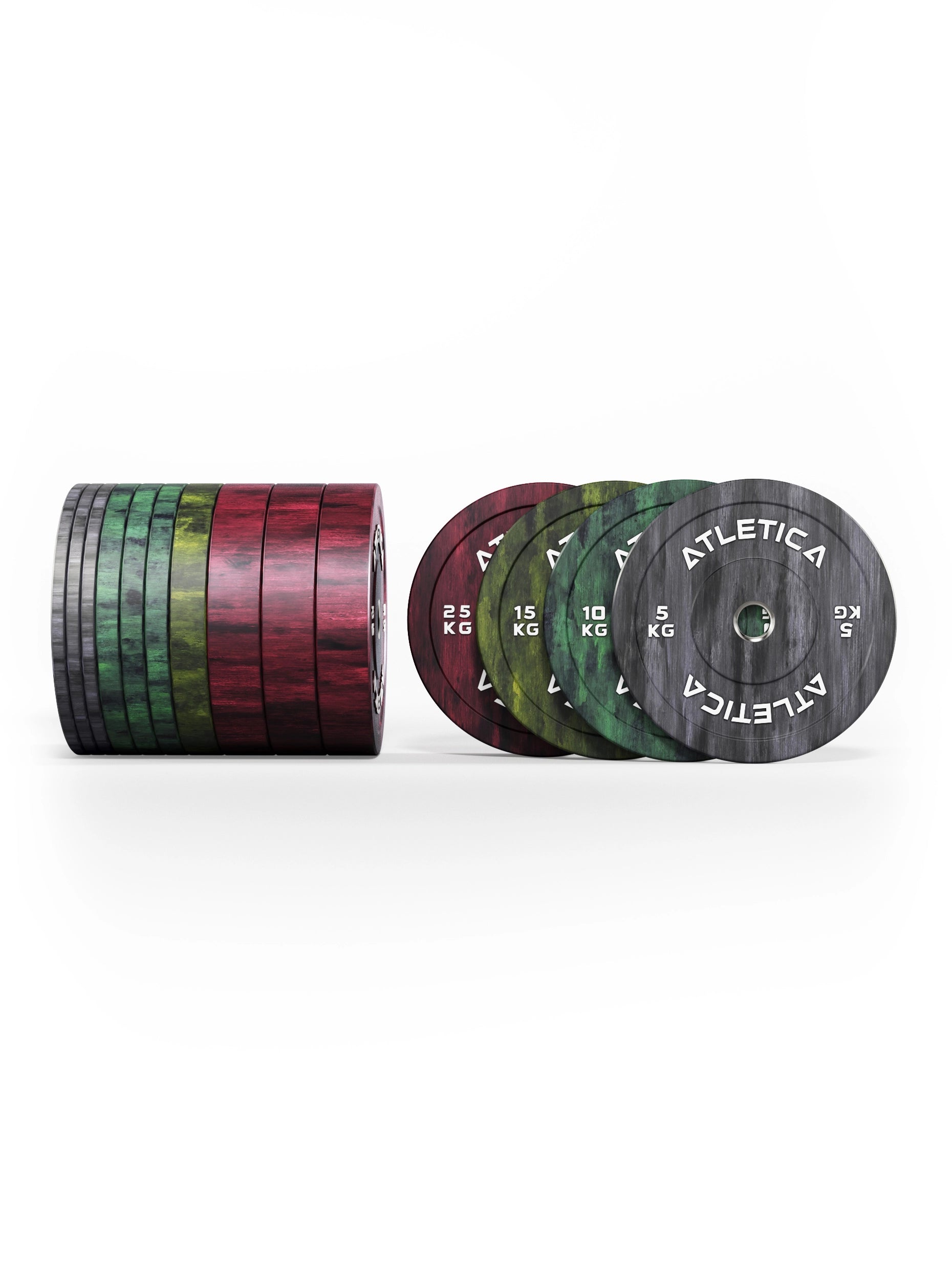 Atletica Fusion Bumper Plates Set 190kg 