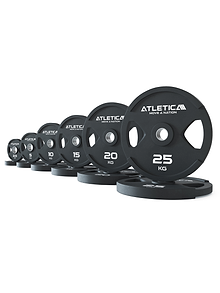 Gewichte 155kg Set Dual-Gripper Plates in 2x2.5kg | 2x5kg | 2x10kg | 2x15kg | 2x20kg | 2x25kg | Schadstoffrei mit TÜV REACH Zertifikat