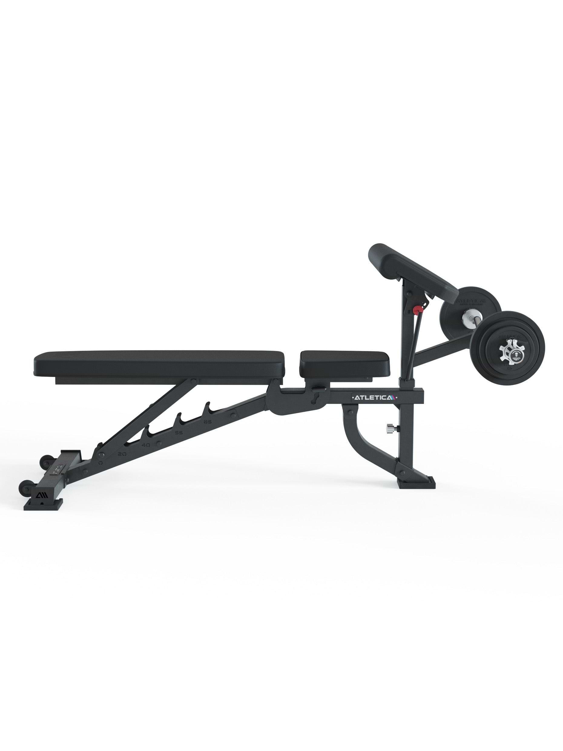 Schrägbank B2 ArmMaster Beinbeuger Beinstrecker Hantelbank: Leg Curl Beintraining