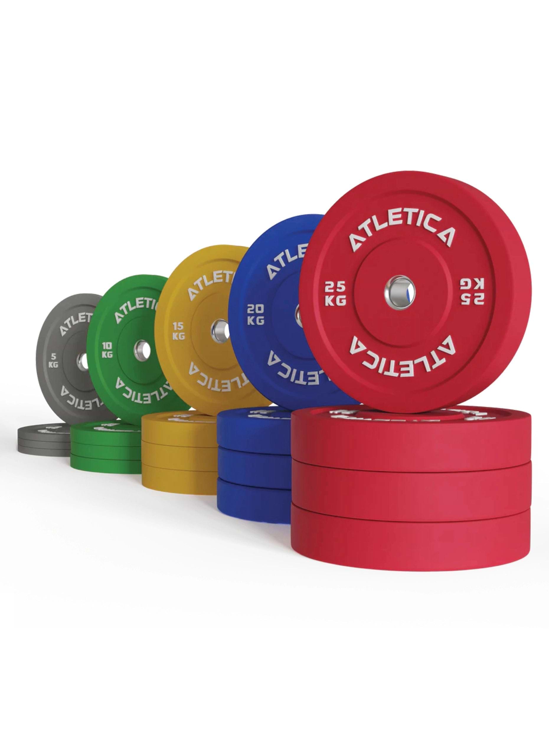 Gewichte Color Bumper Plates 300 kg bestehend aus 4x 5 kg ∣ 4x 10 kg ∣ 4x 15 kg ∣ 4x 20 kg ∣ 4x 25 kg
