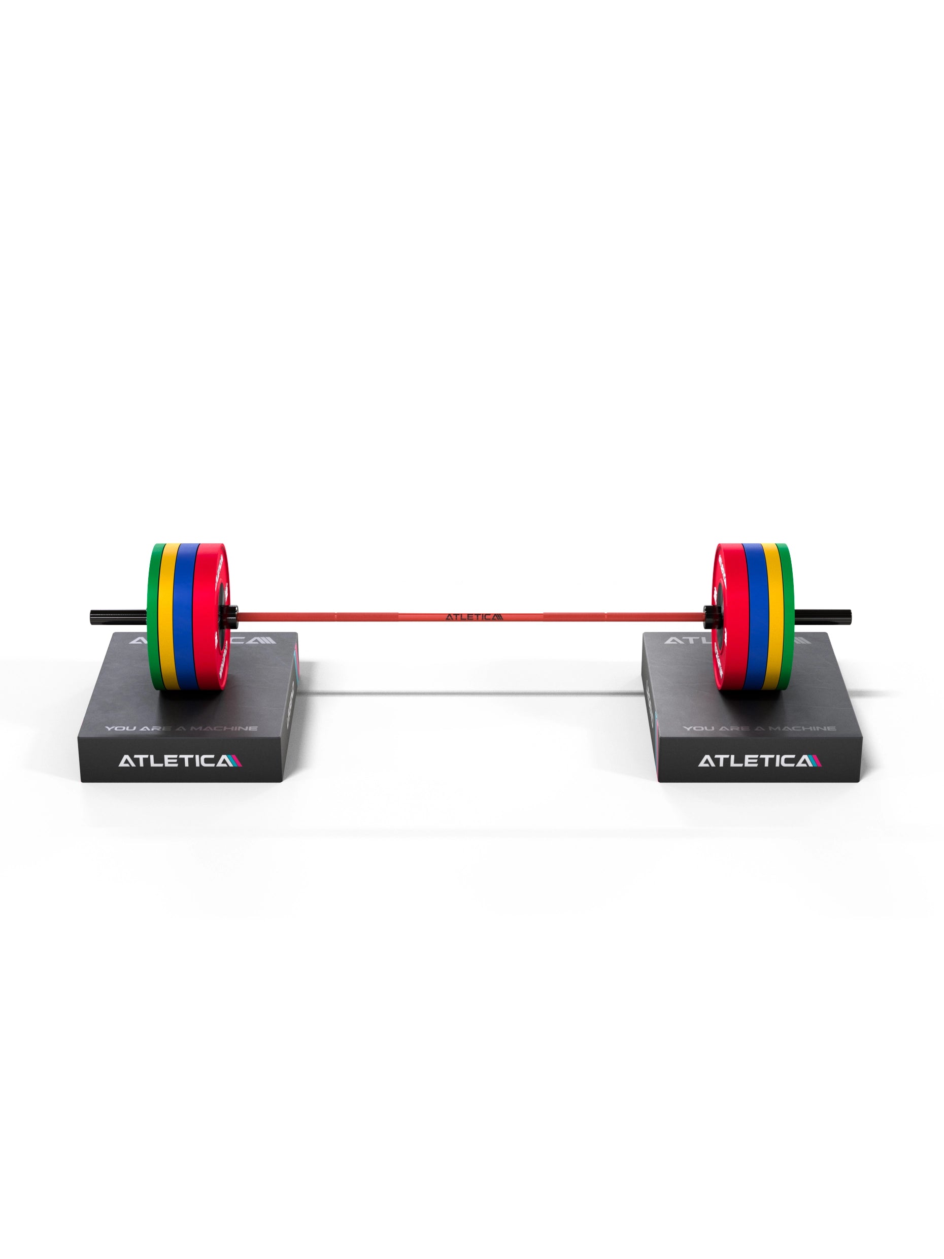Hantelstangen: Langhantel Gamma Powerlifting Langhantel | 20kg | IPF- & IWF-Markierungen | Chrome / Sportscar Red | 1200kg Belastbarkeit 