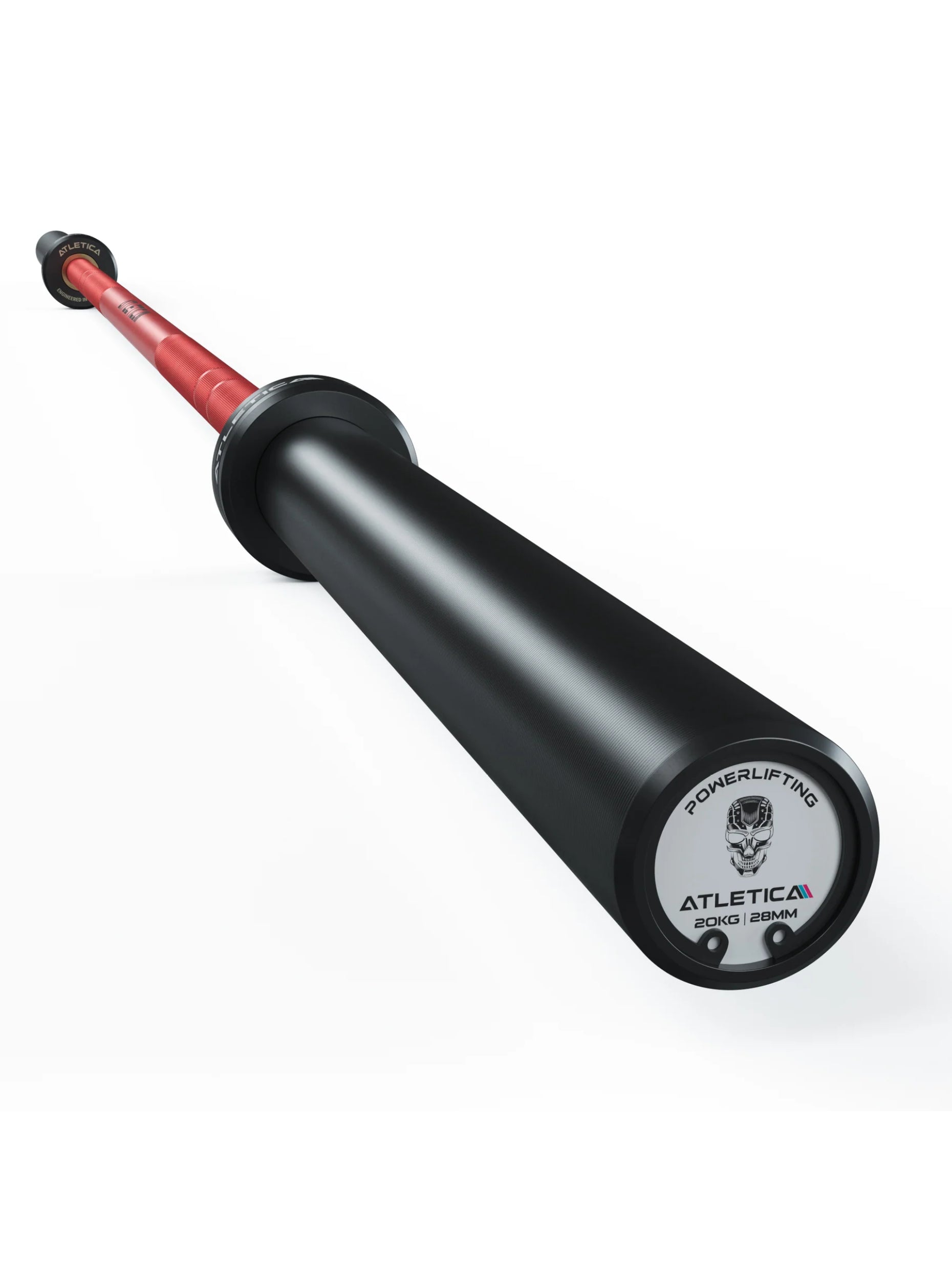 Hantelstange Gamma Set: 190kg Color Bumper Plates | Pro Collars | Ideal für Kraftdreikampf-Übungen | Ø 50 mm,