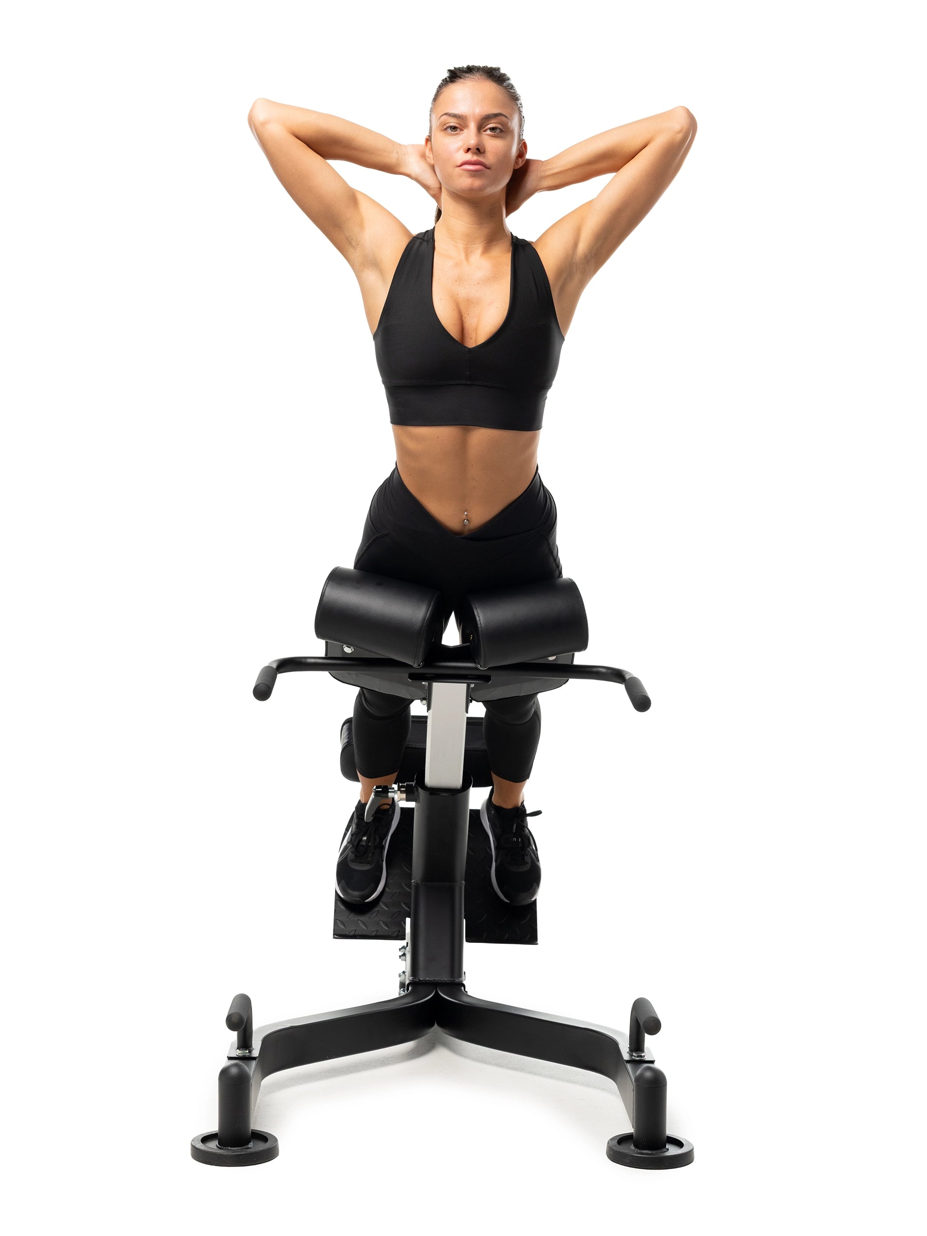 Bauch und Rücken stärken am Hyperextension Kraftgerät