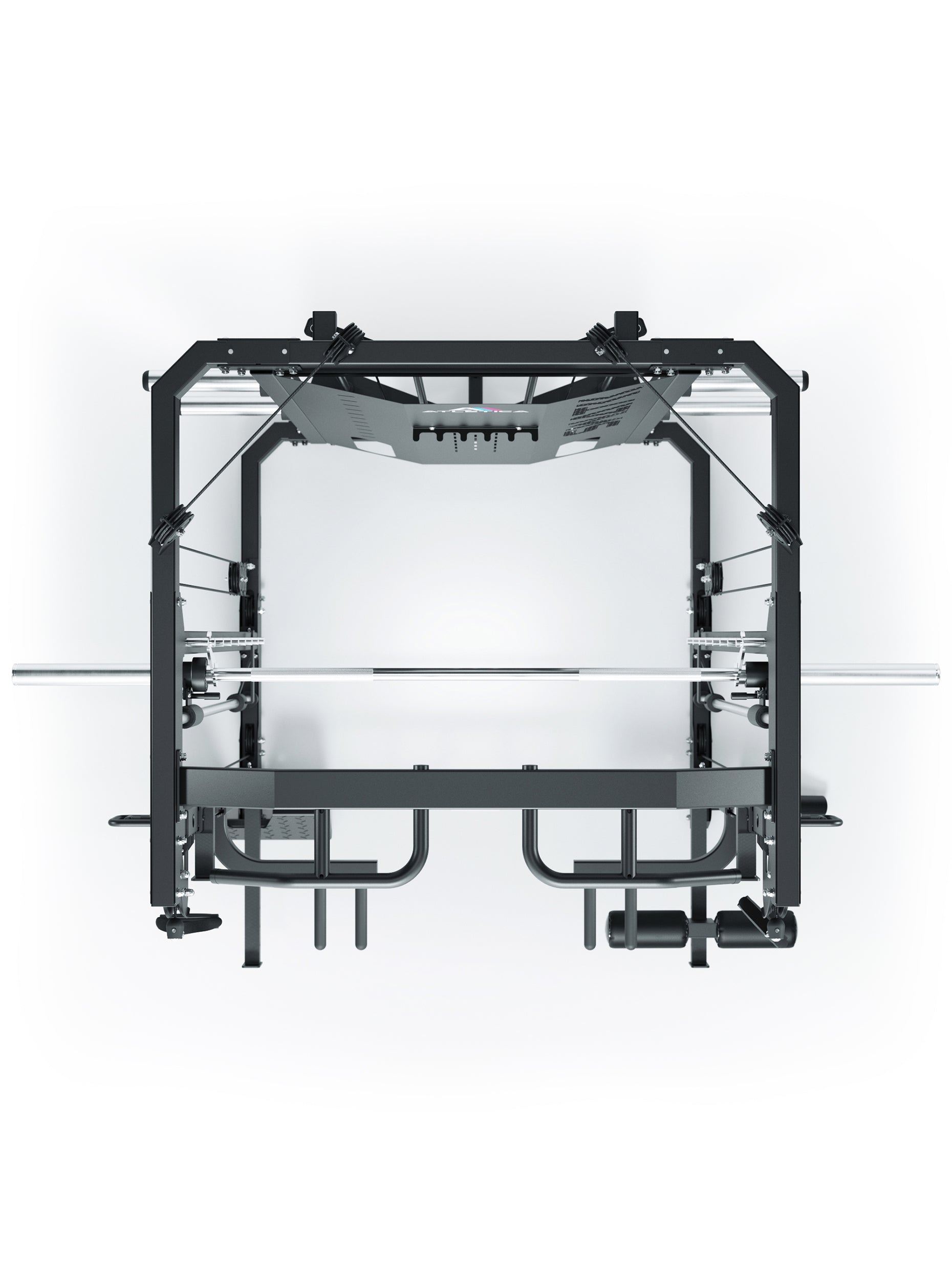 All-in-one-Kraftstation mit 226 cm Höhe | Power Rack, Smith Machine, Dualer Kabelzug 
