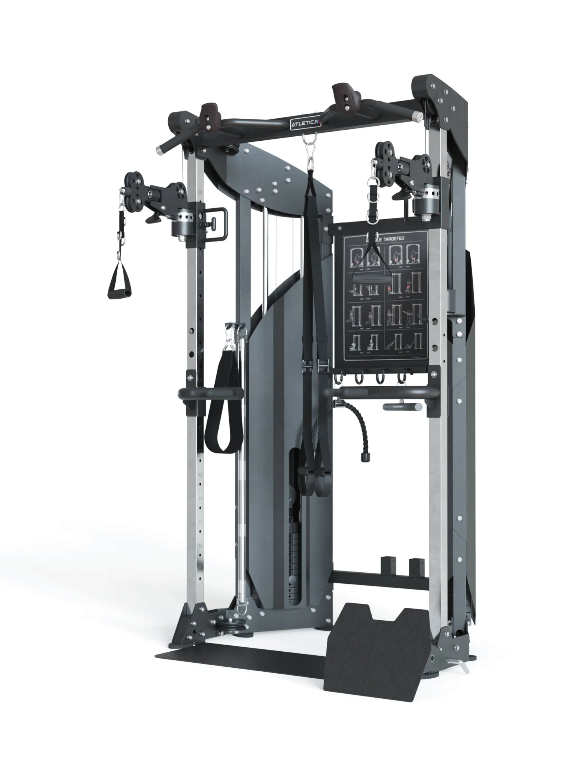 Kraftstation Mirage Kraftturm Kabelzug Station: kompaktes Design, Corner Station, 2x60kg Weight Stack 