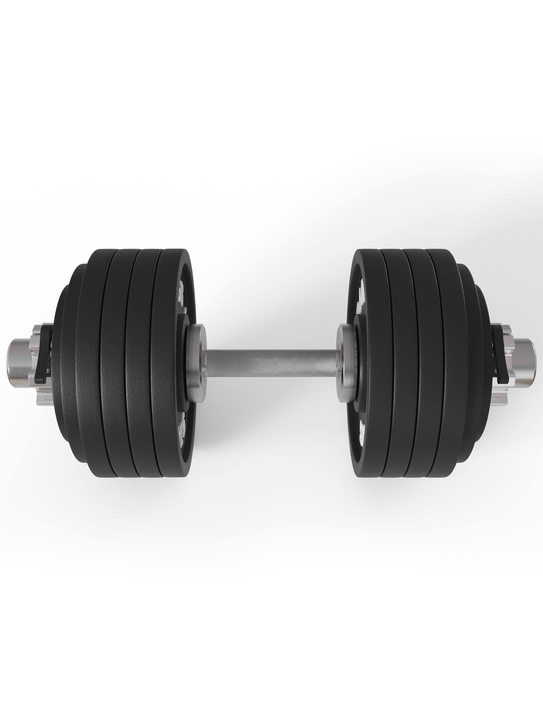 L1 Olympia Kurzhantel, beladen mit Iron Plates Hantelscheiben, 59cm Länge