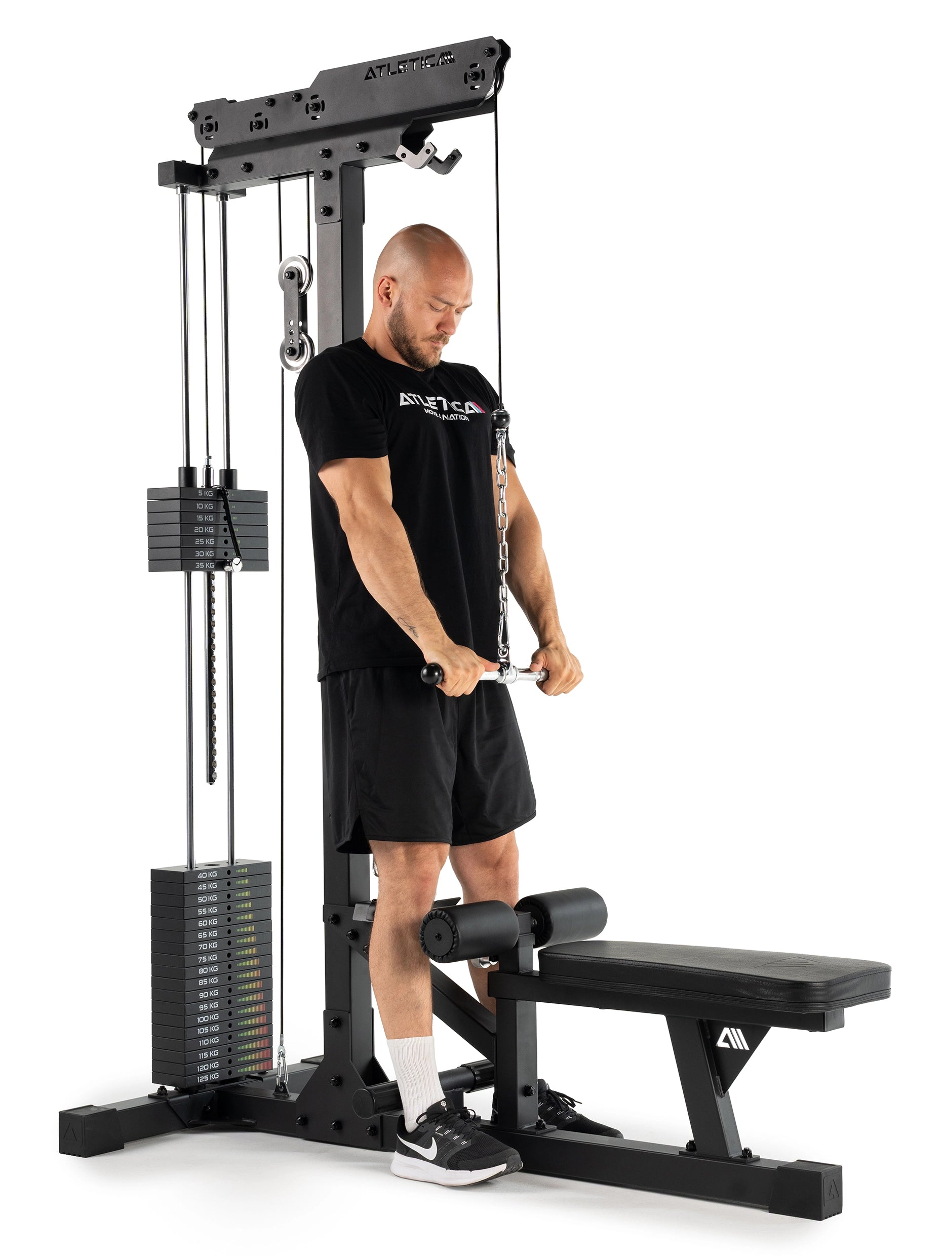 Lat Pulldown met Roei Station | 204 cm Hoogte