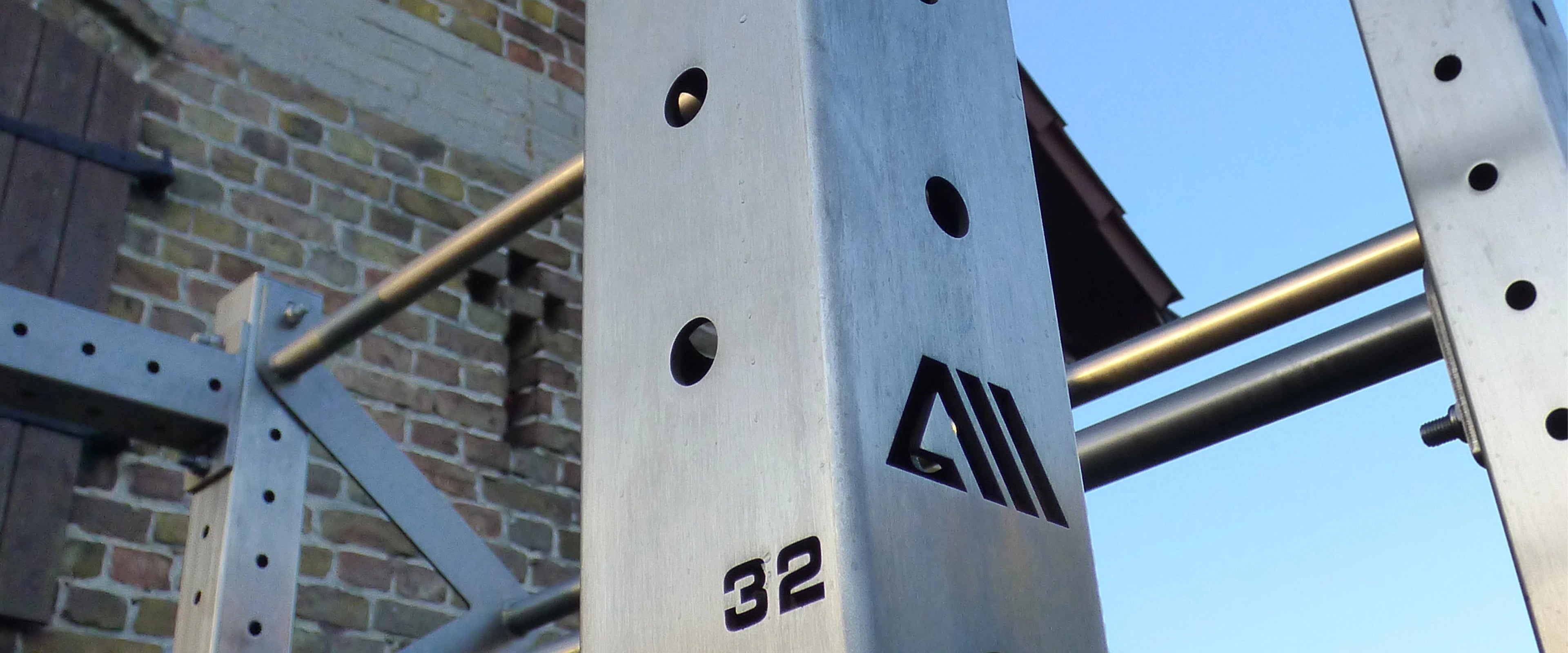 Edelstahl Outdoor Racks Banner 