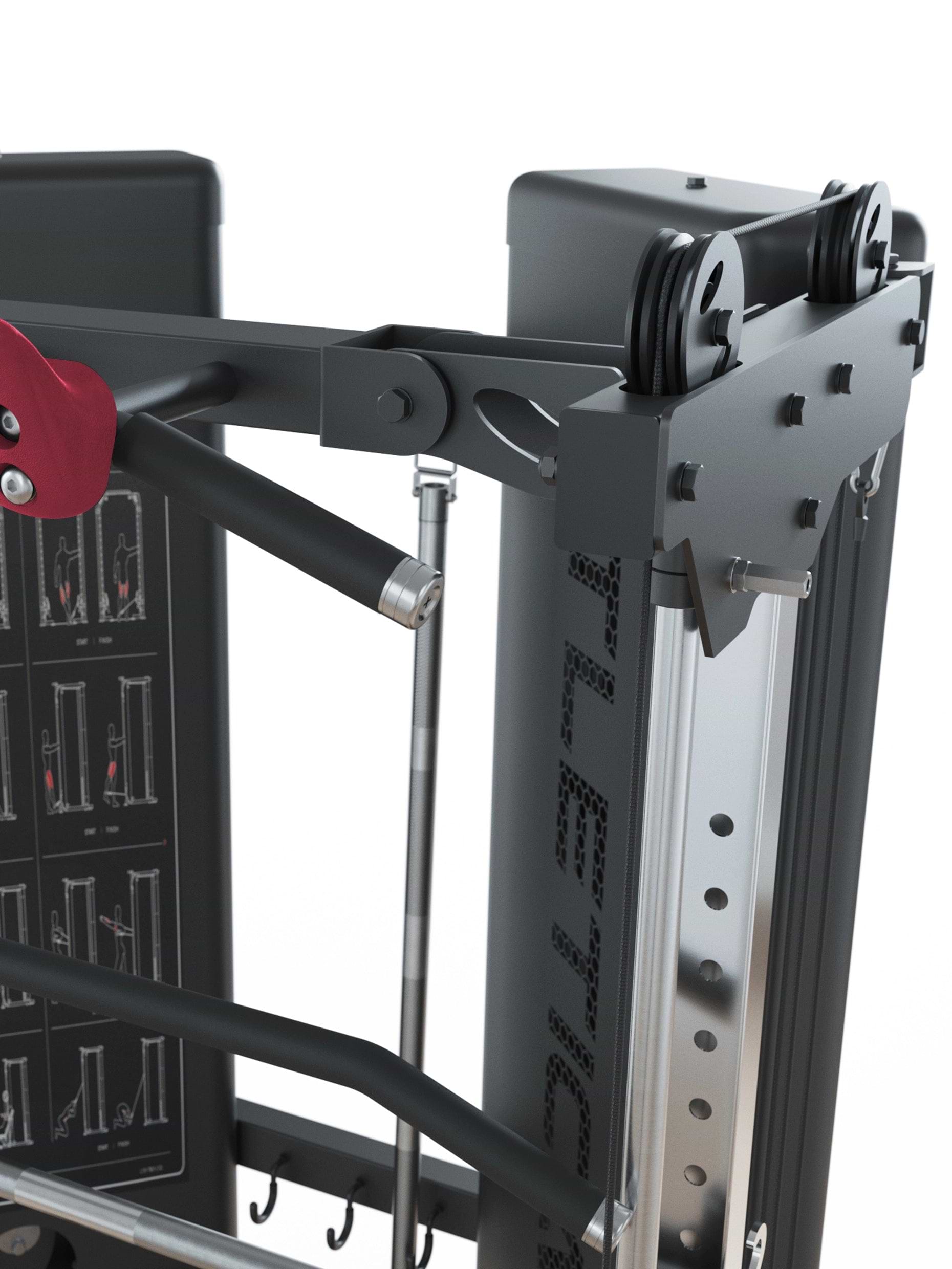 Kraftstation: X-Pollux Functional Trainer & Smith Machine mit Steckgewichten