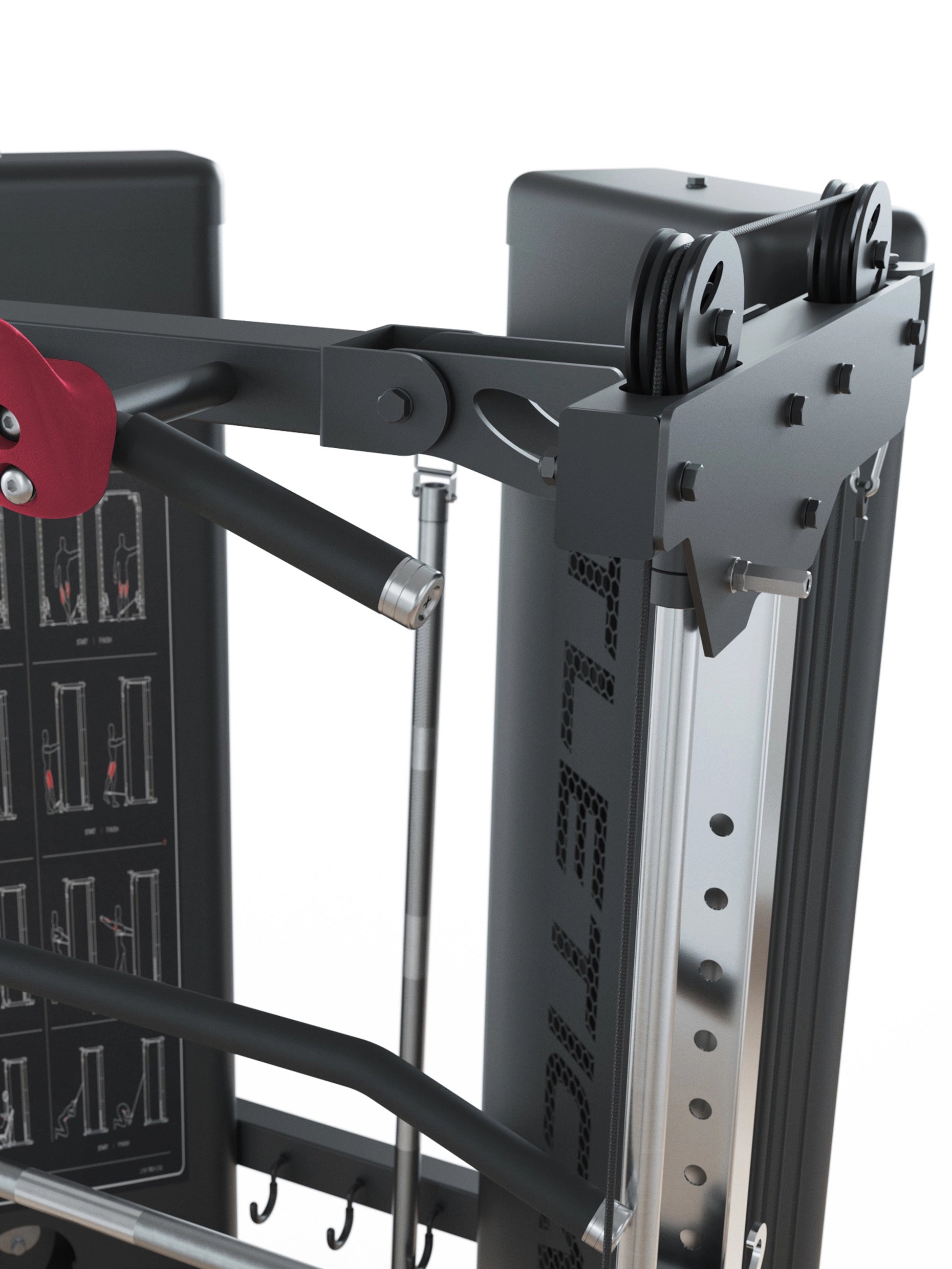 Kraftstation: X-Pollux Functional Trainer & Smith Machine mit Steckgewichten 