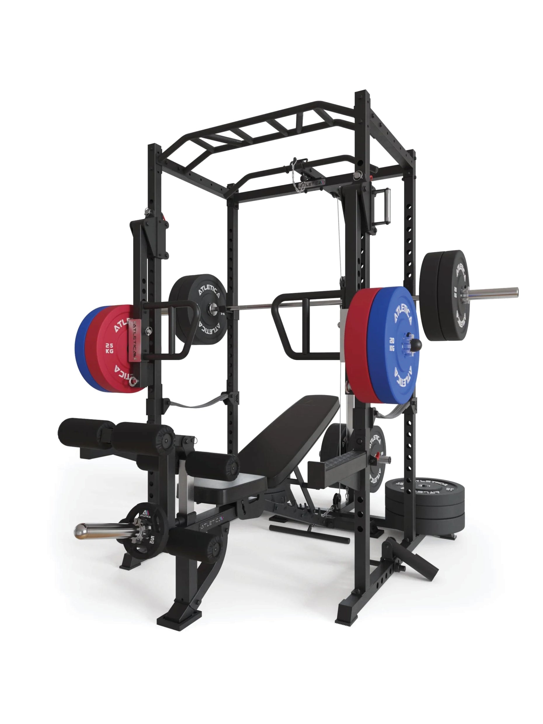 Full Rack Boost R5 Serie, in Vollaustattung mit Jammer Armen für ein intensives Krafttraining,