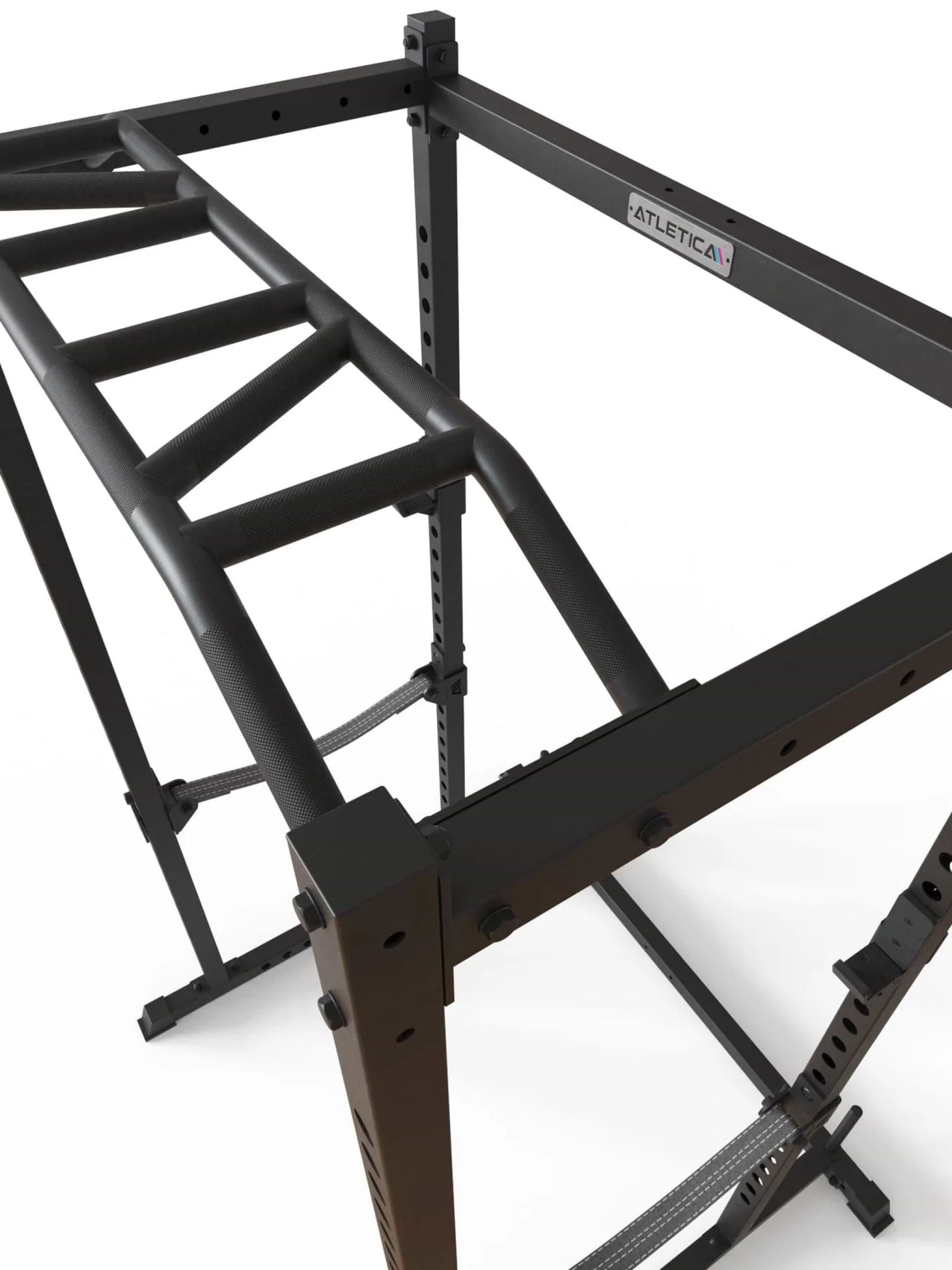 Power Rack R5 Base Käfig: Basiskäfig für Grundübungen, Multi-Grip Pull-Up Bar, Pin-and-Pipe-Safeties, J-Hooks und Gewichts-Pins,