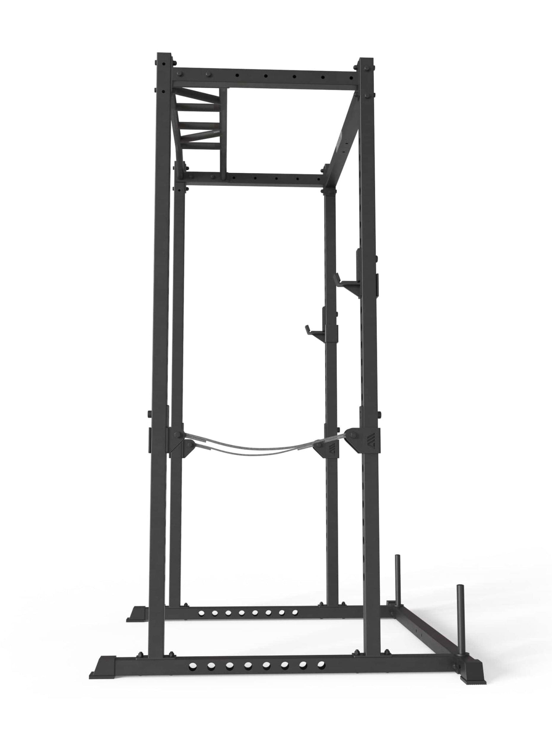 Power Cage R5 Base Käfig: Multi-Grip Pull-Up Bar, Pin-and-Pipe-Safeties, J-Hooks und Gewichts-Pins, ideal für Fitnesstraining mit Hantelbank und Gewichten,
