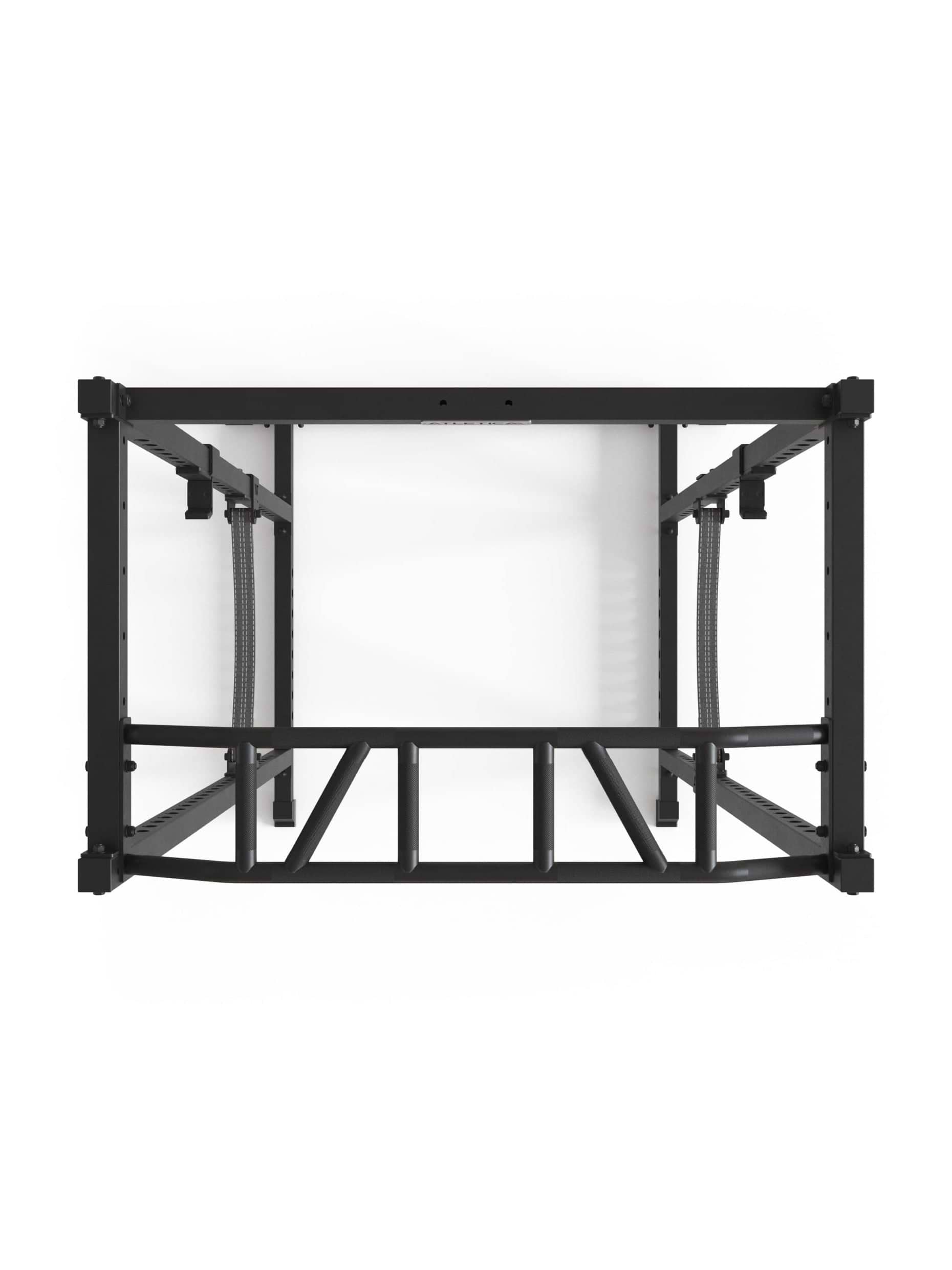 Power Cage R5 Base Käfig: Multi-Grip Pull-Up Bar, Pin-and-Pipe-Safeties, J-Hooks und Gewichts-Pins, ideal für Fitnesstraining mit Hantelbank und Gewichten,