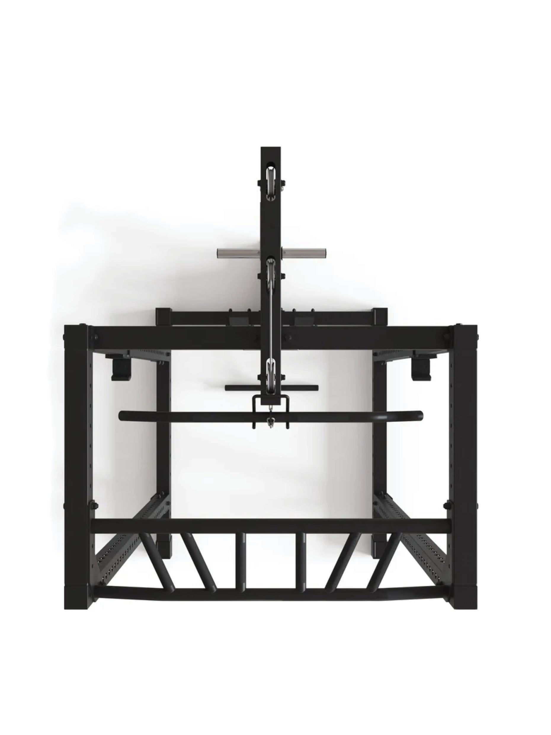 Squat Rack R7-Base Plate mit Latzug & Ruderstation: 