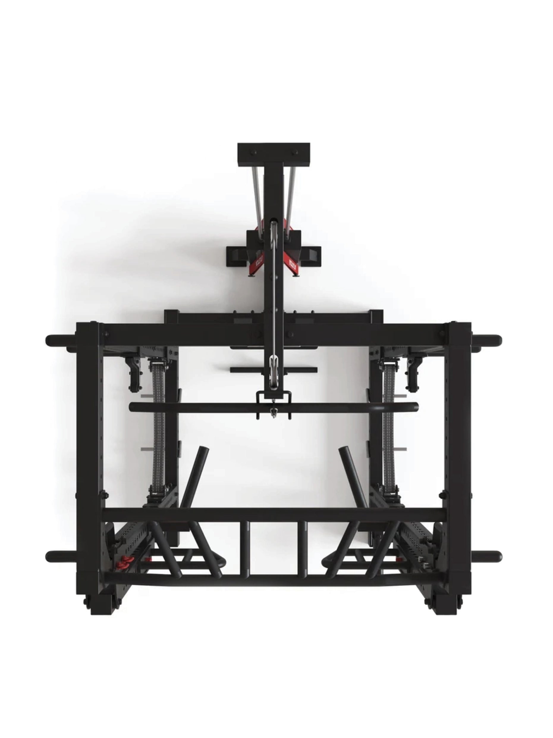 Power Rack R7-Helix: mit Latzug & Jammer Arms, Safety Straps, J-Hooks, Dip & Pull-Up Bar, Landmine, 