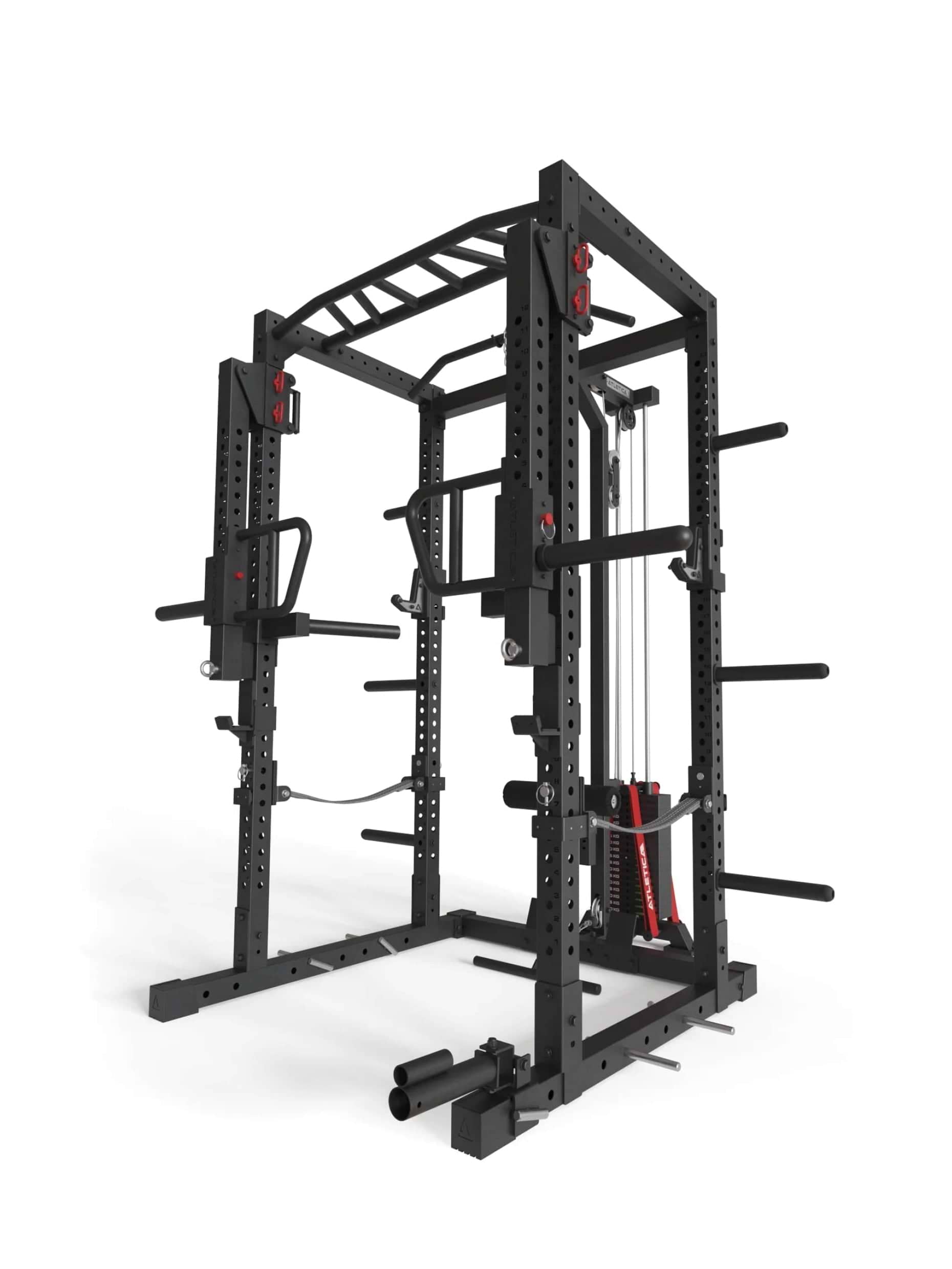 Power Cage R7-Helix: 90kg oder 120kg Stack Weight Squat Rack,