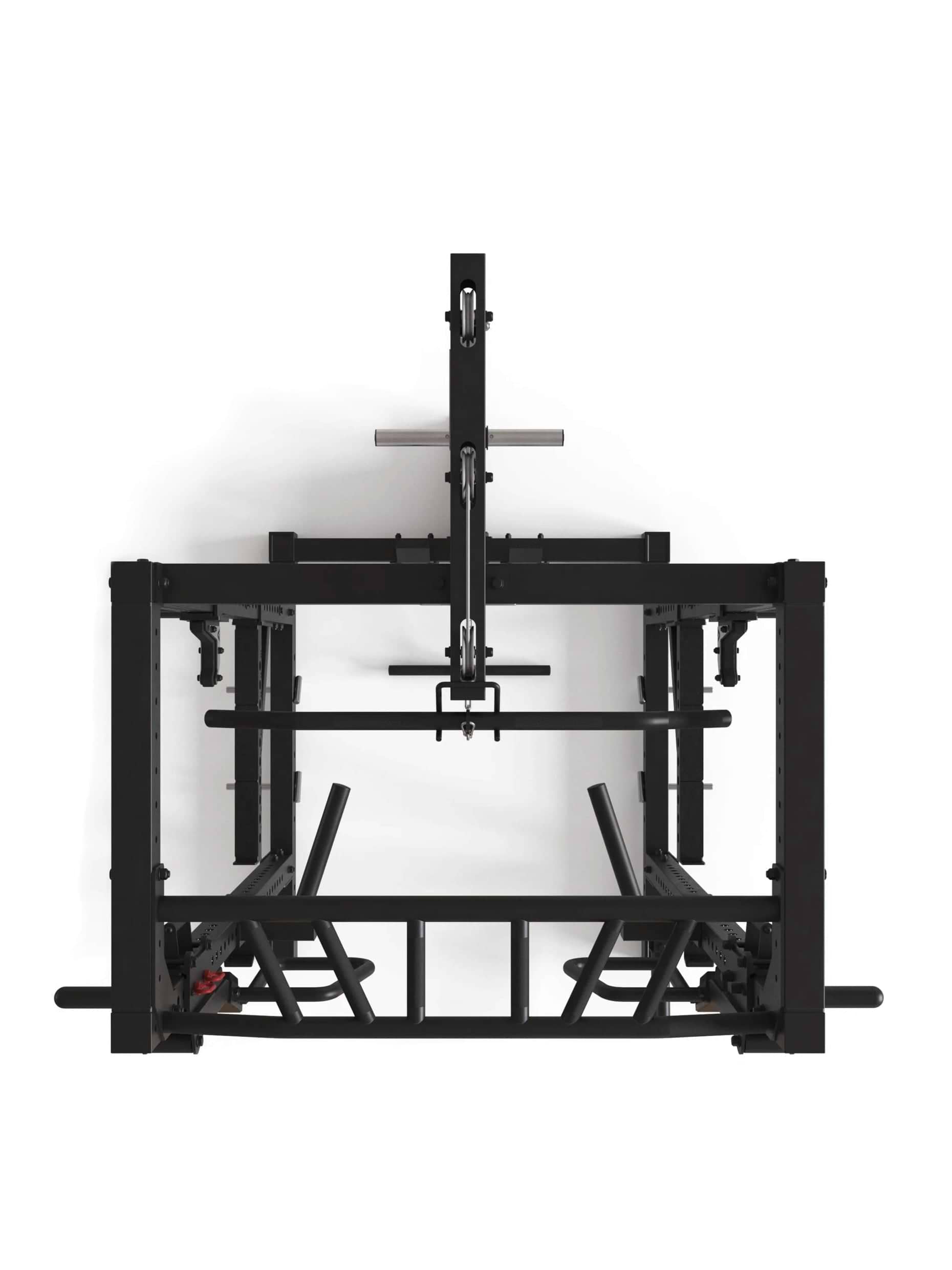 Power Rack R7-Kano: Squat Rack mit Latzug | Ruderstation | Jammer Arms | Klimmzugstange | Dip Bar | Landmine | J-Hooks, Weight-Pins & Band Pegs,