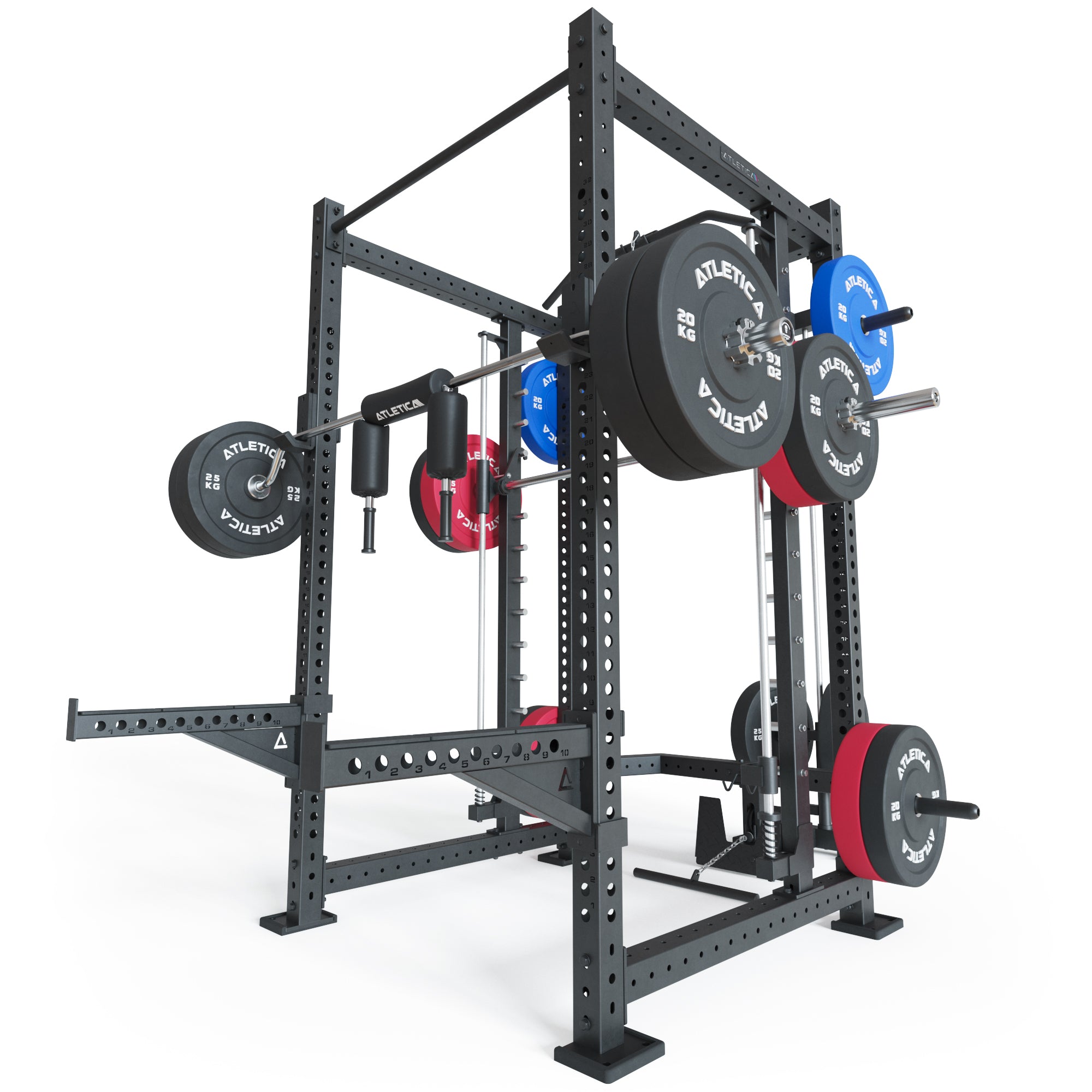 R8 SPECTRE Long | Power Rack | Smith Machine | Latzug Plate Loaded