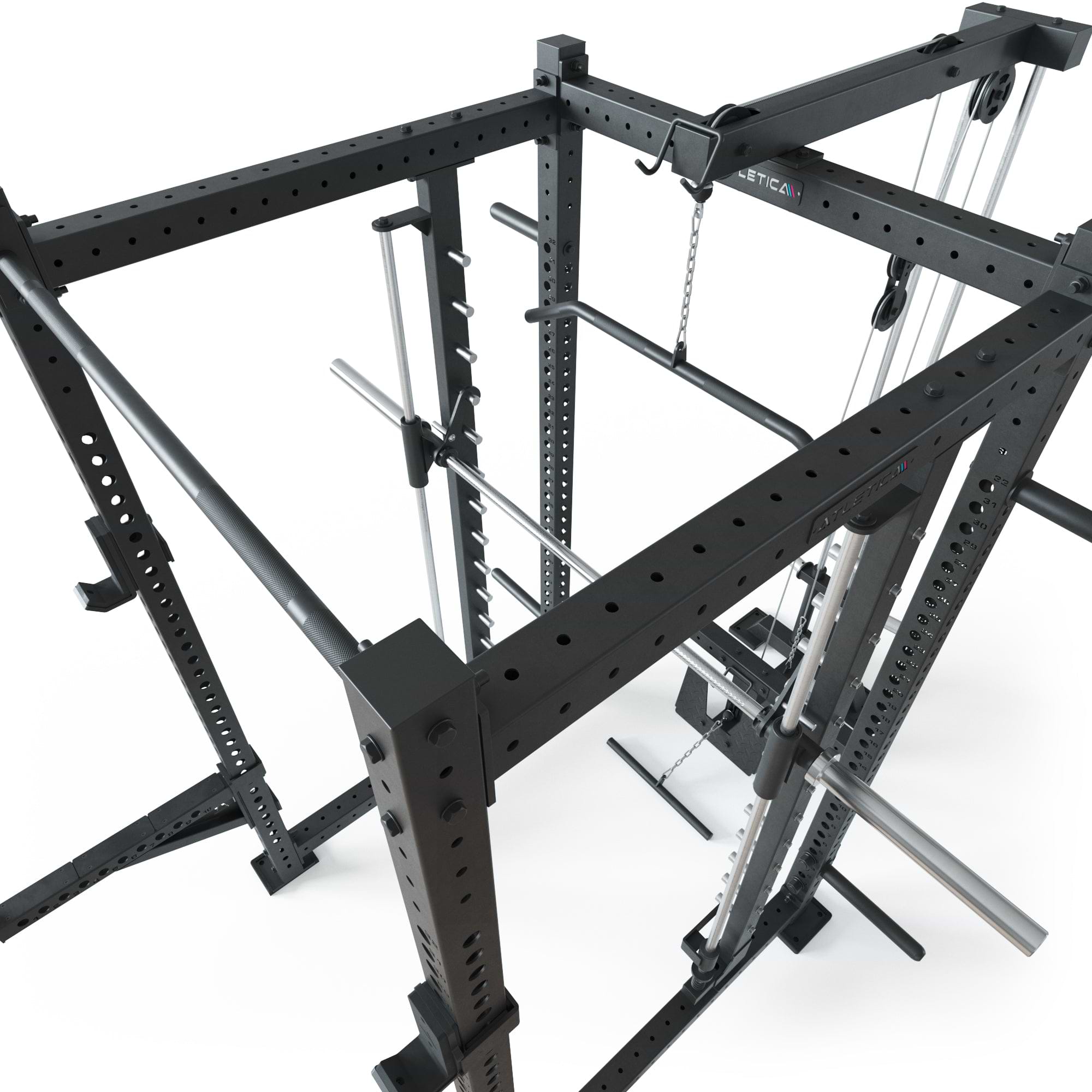 R8 SPECTRE Long | Power Rack | Smith Machine | Latzug Plate Loaded