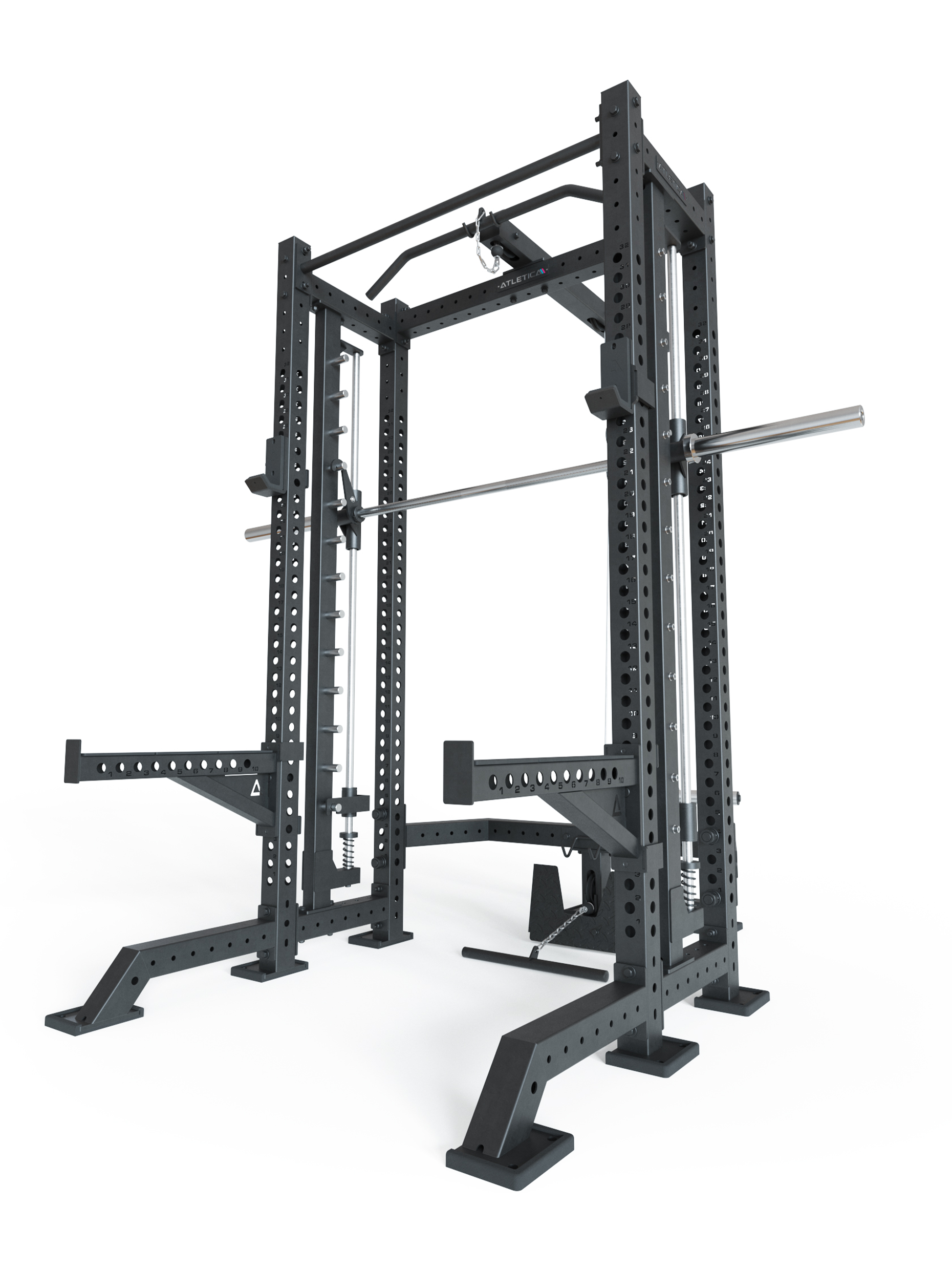 R8 SPECTRE Short | Power Rack | Smith Machine | Latzug Plate Loaded