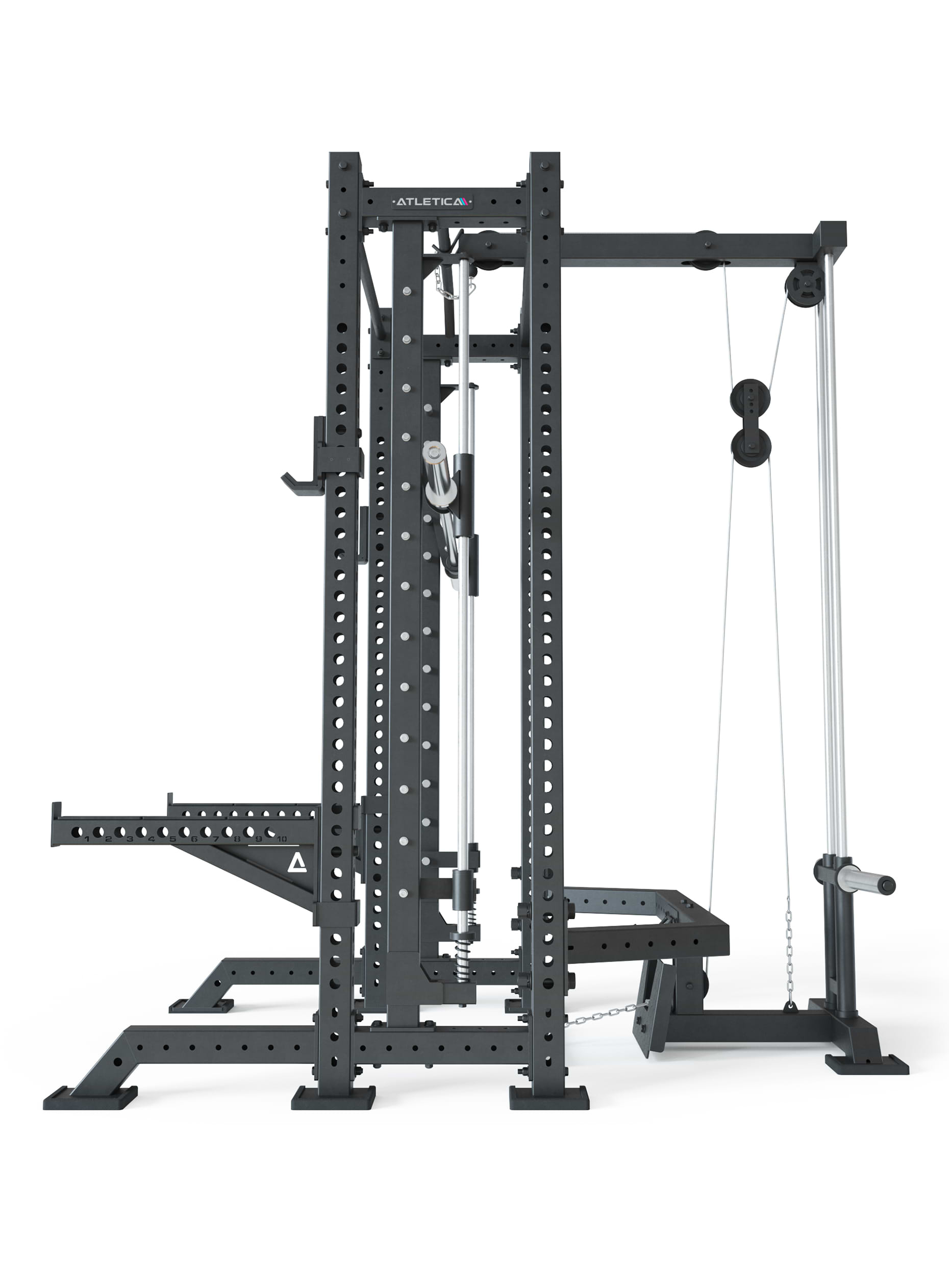 R8 SPECTRE Short | Power Rack | Smith Machine | Latzug Plate Loaded