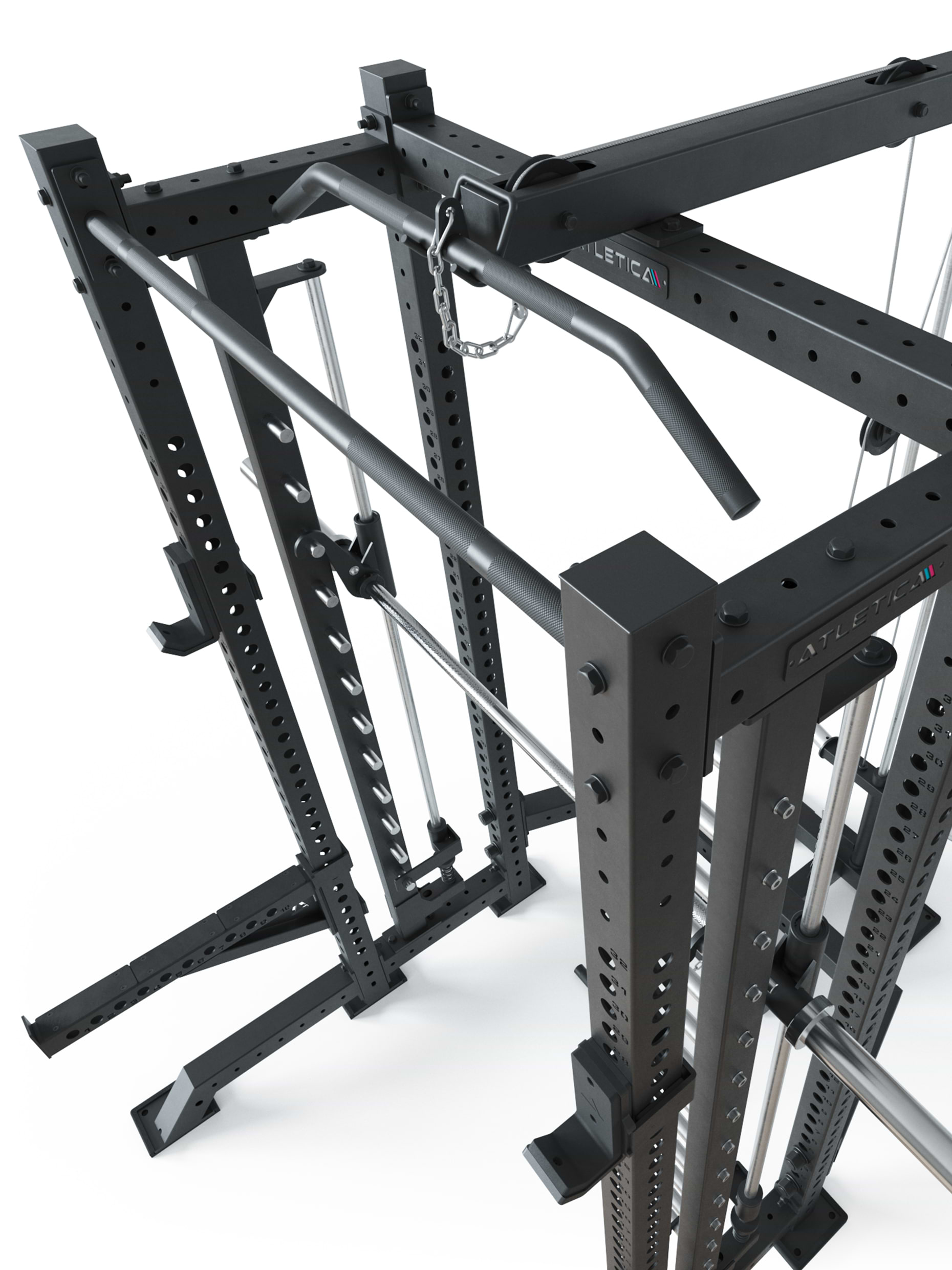R8 SPECTRE Short | Power Rack | Smith Machine | Latzug Plate Loaded