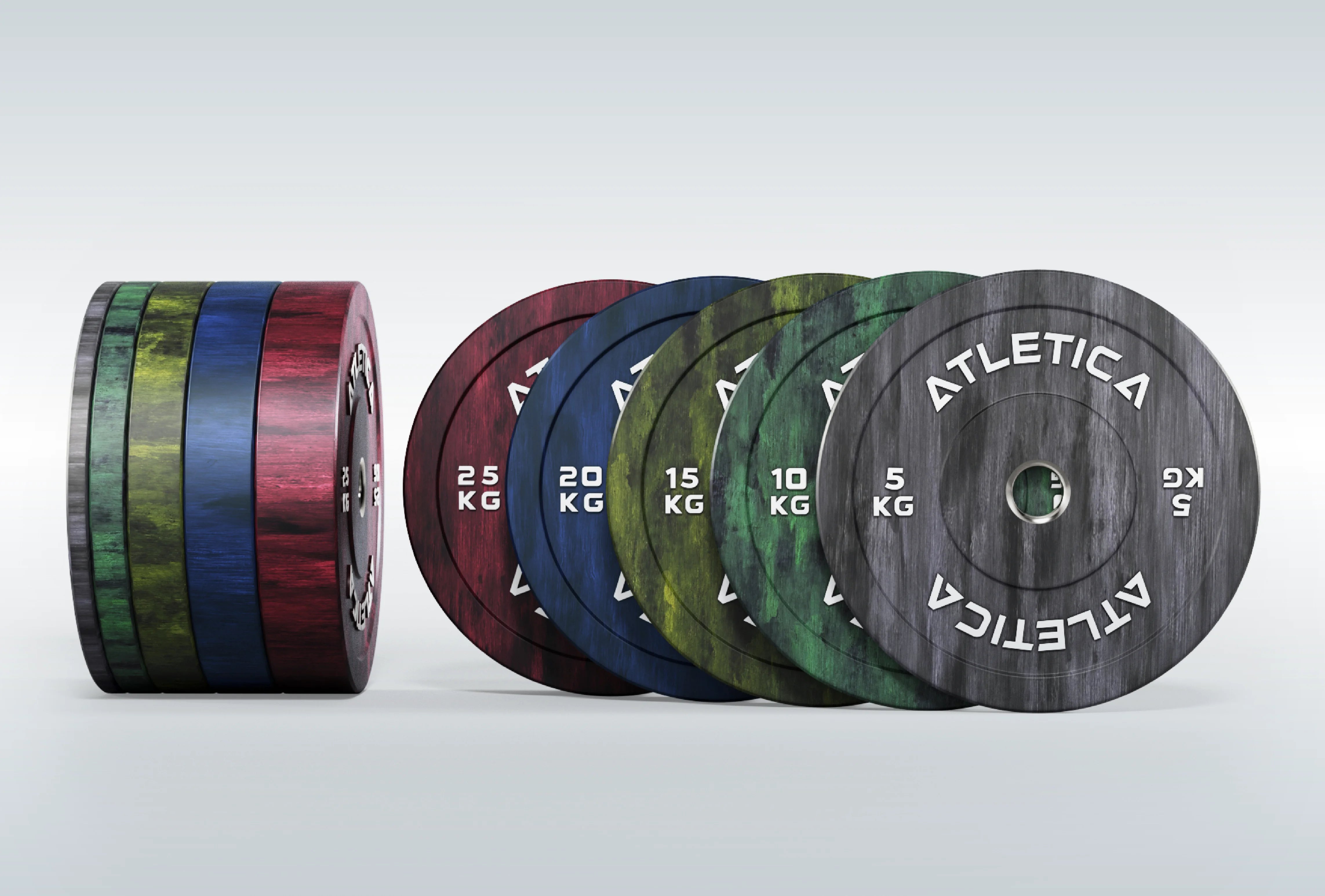 Fusion Bumper Plates von Atletica in verschiedenen Farben