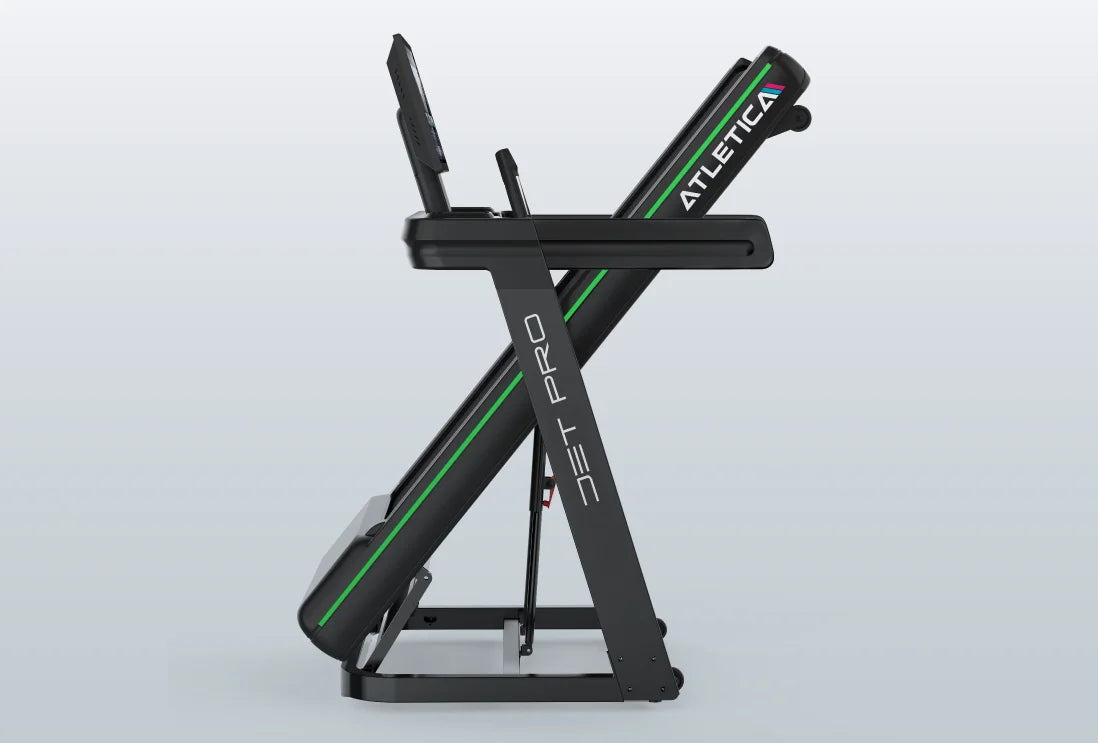 Jet Pro Laufband in geklapptem Zustand