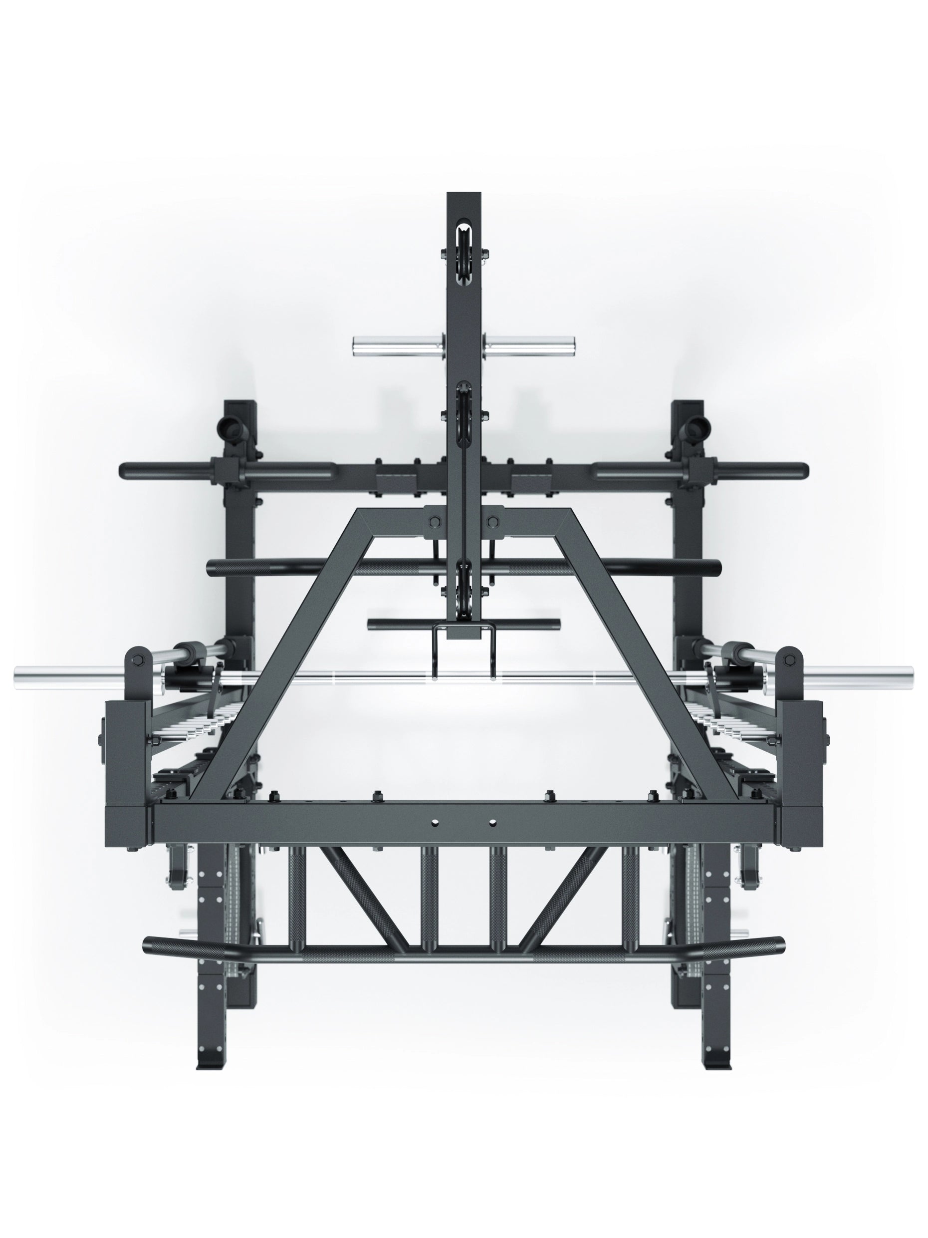 ATLETICA R7 Squat Rack mit Latzug und Multipresse Nemesis 70x70 Uprights R7 Serie 