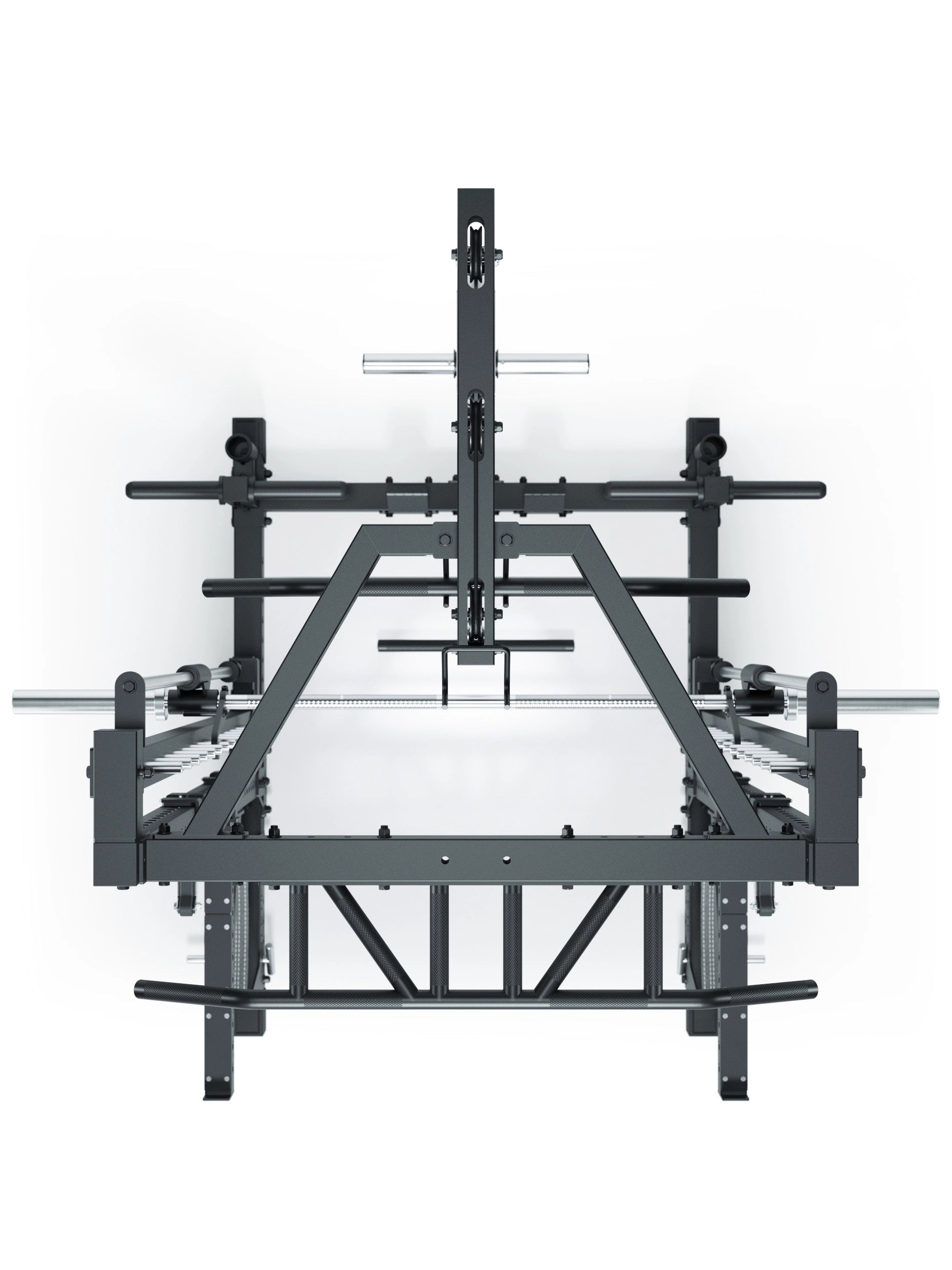 ATLETICA R7 Squat Rack mit Latzug und Multipresse Nemesis 70x70 Uprights R7 Serie 
