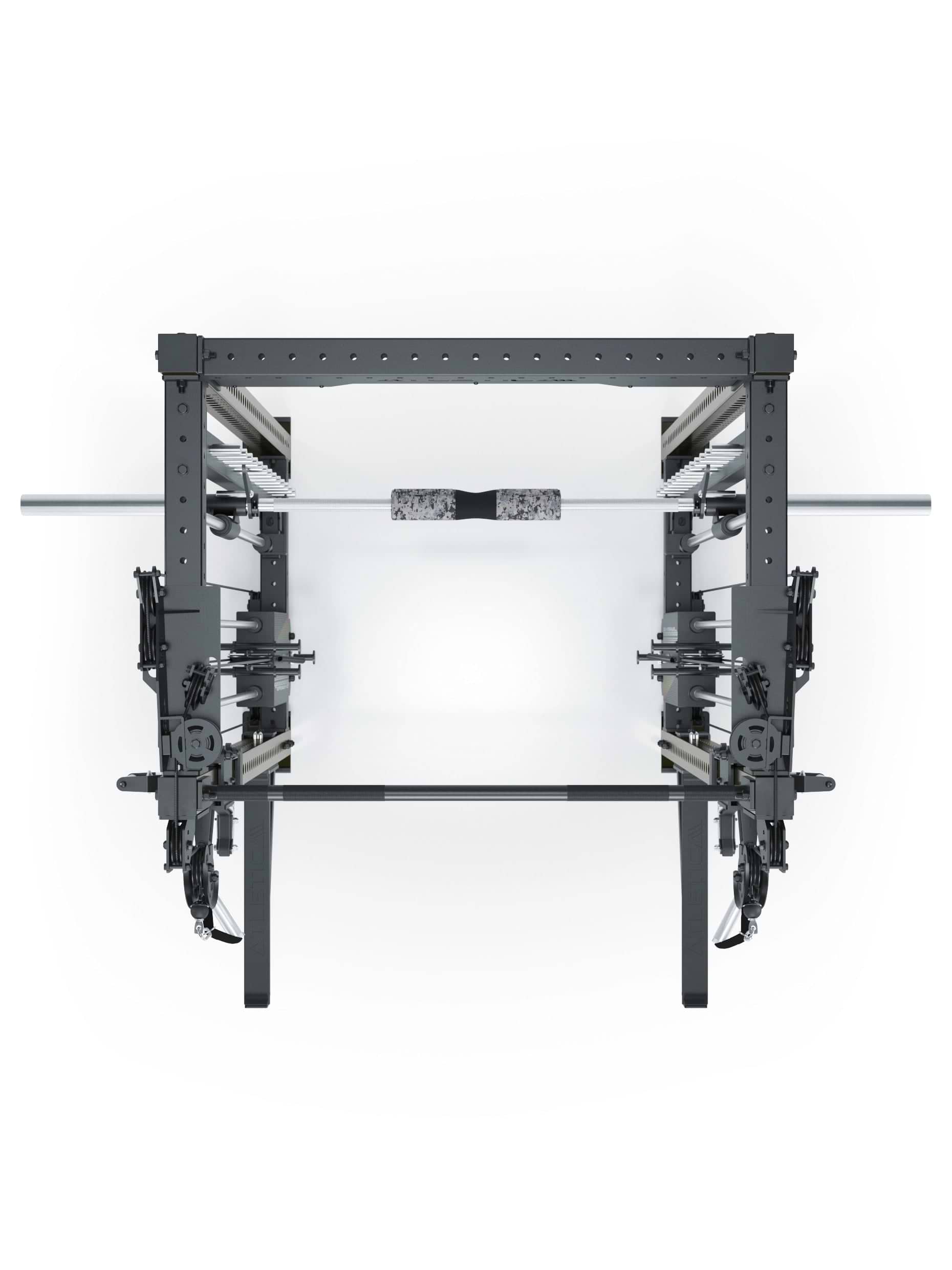 Dualer Kabelzug mit 2x95kg seitlichen Gewichtsblöcken | Sehr stabil | Modular ausbaubar mit Anbauteilen wie Jammer Arms I Military Green
