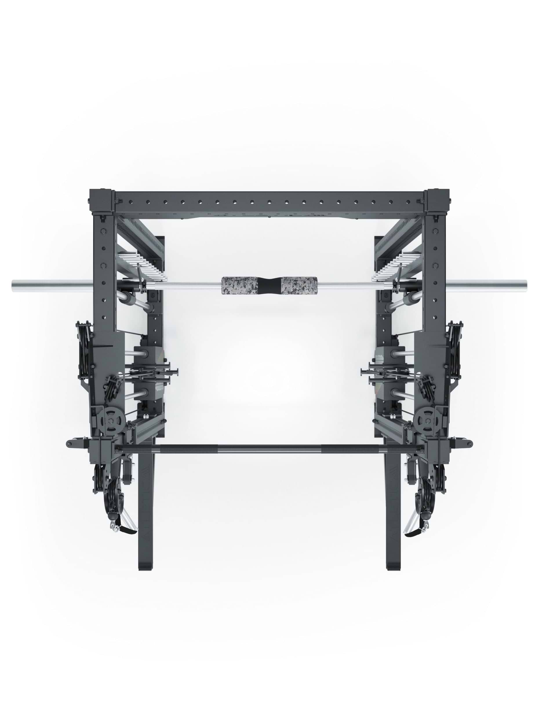 Dualer Kabelzug mit 2x95kg seitlichen Gewichtsblöcken | Sehr stabil | Modular ausbaubar mit Anbauteilen wie Smith Machine und Jammer Arms