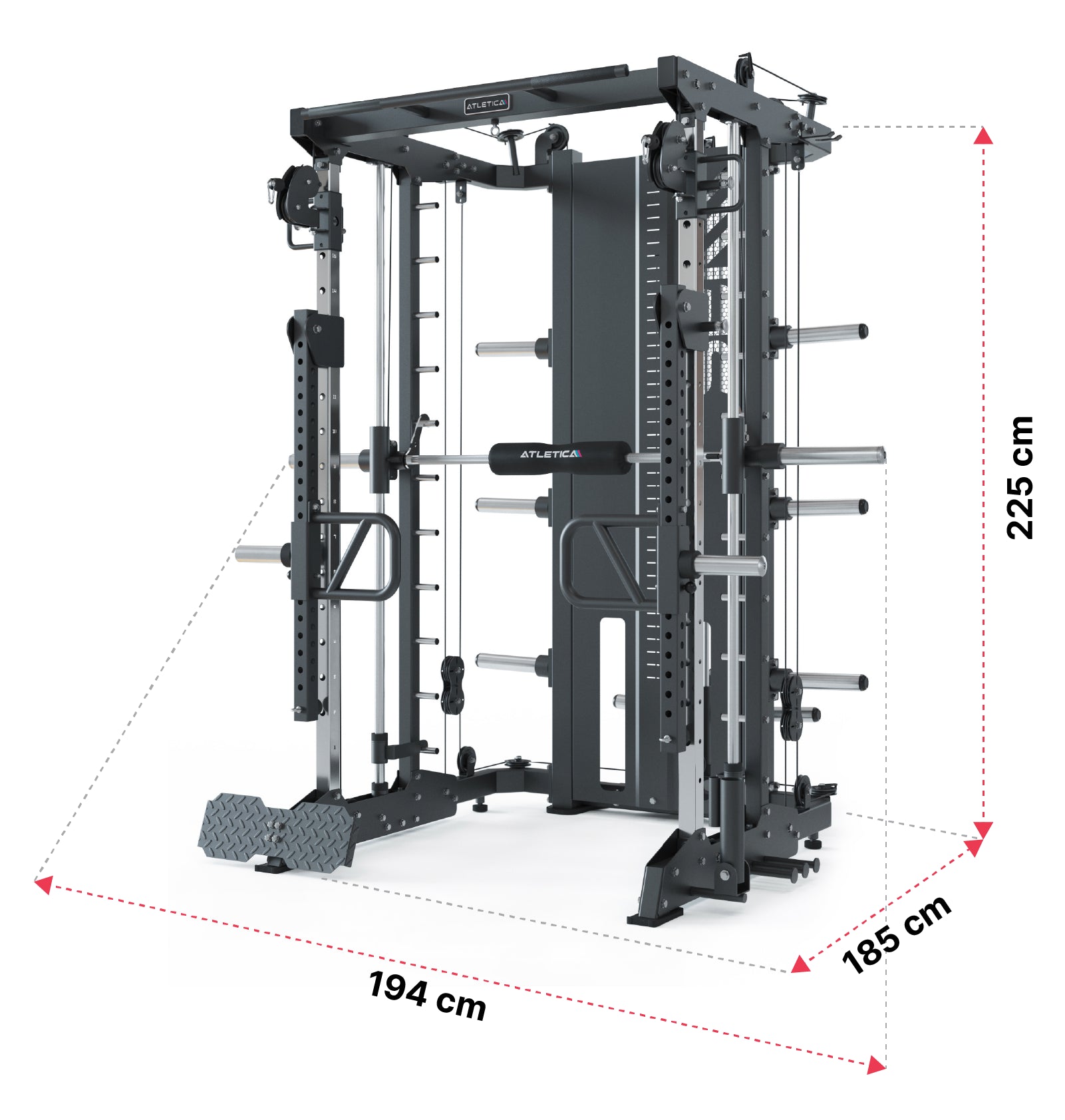 SEK Reloaded Set Multipresse von Atletica: Dimensionen