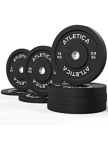 Gewichte Bumper plates: Set 90 kg Setpreis | 90 kg bestehend aus 2x 5 kg ∣ 2x 10 kg ∣ 4x 15 kg