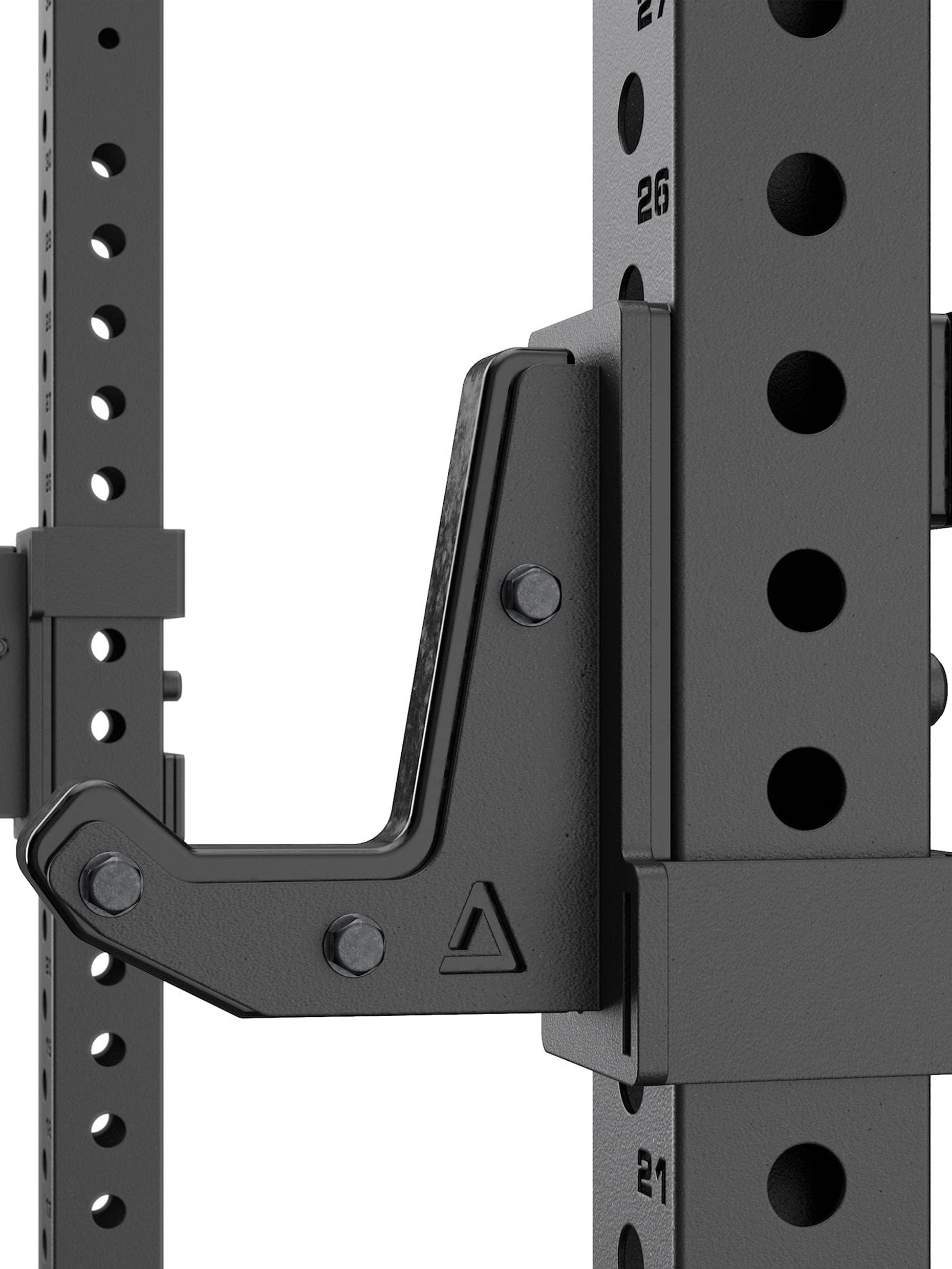 Power Rack Squat Rack R7 Serie: ideal für Räume mit unterschiedlichen Deckenhöhen | Spotter Arms, weite J-Hooks inklusive 