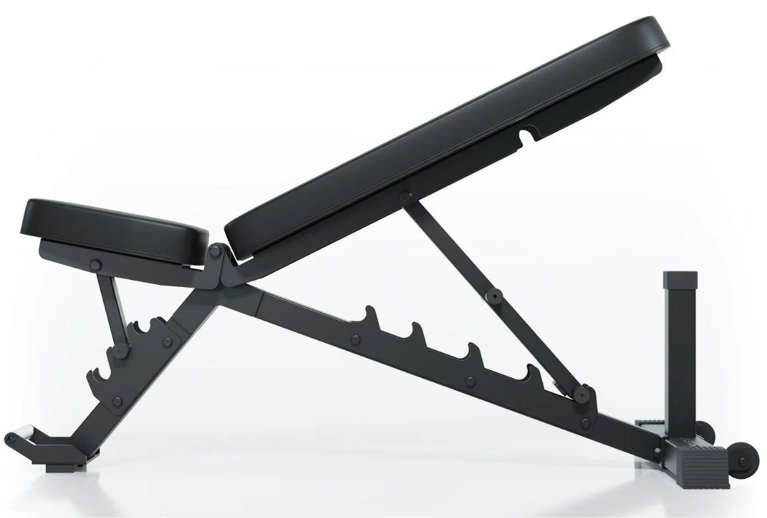 Hantelbank B4 verstellbar: Schnelle Verstellmöglichkeiten, Rückenlehne (6-fach) und Sitz (3-fach)