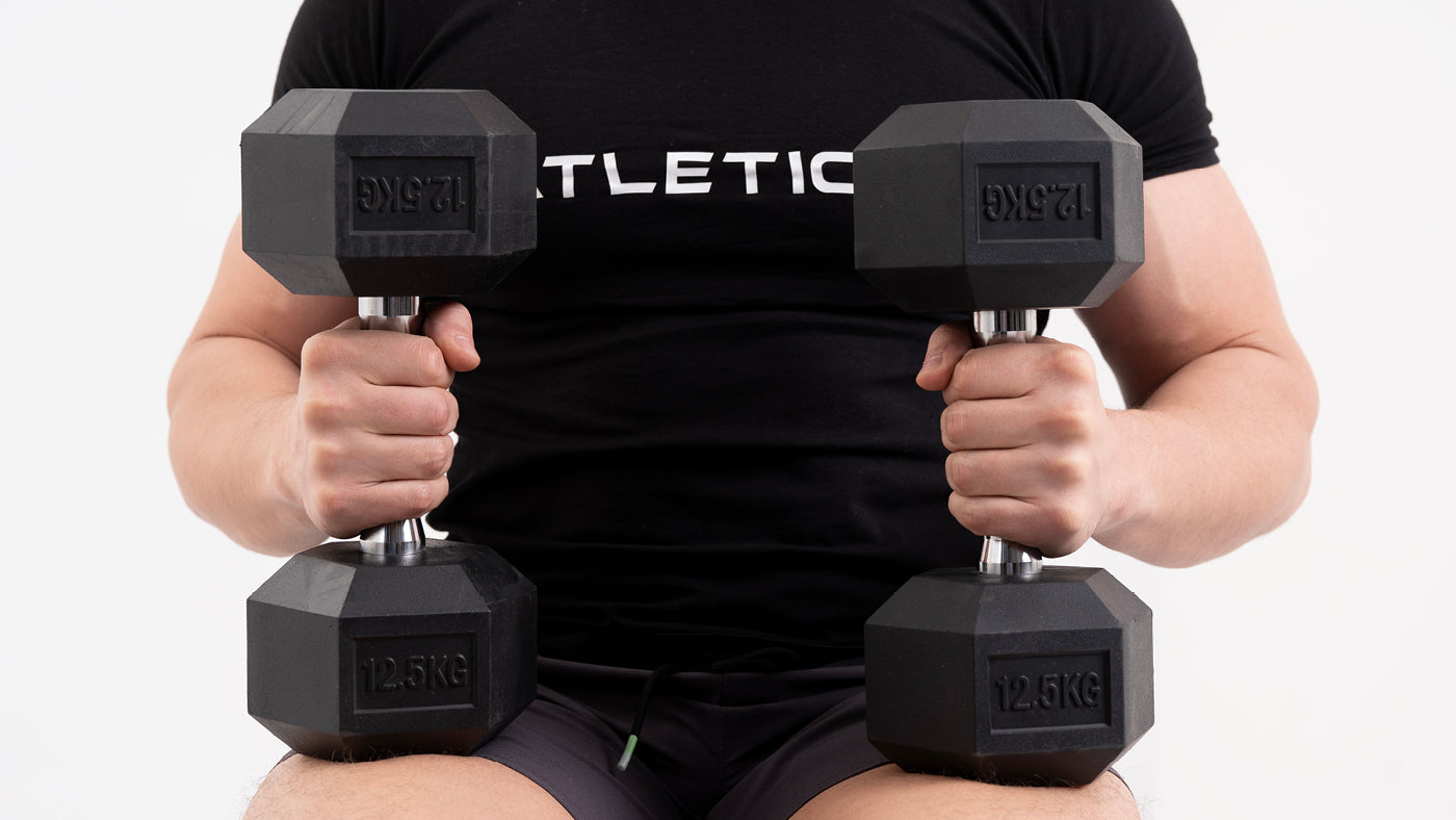 Hexagon dumbbells