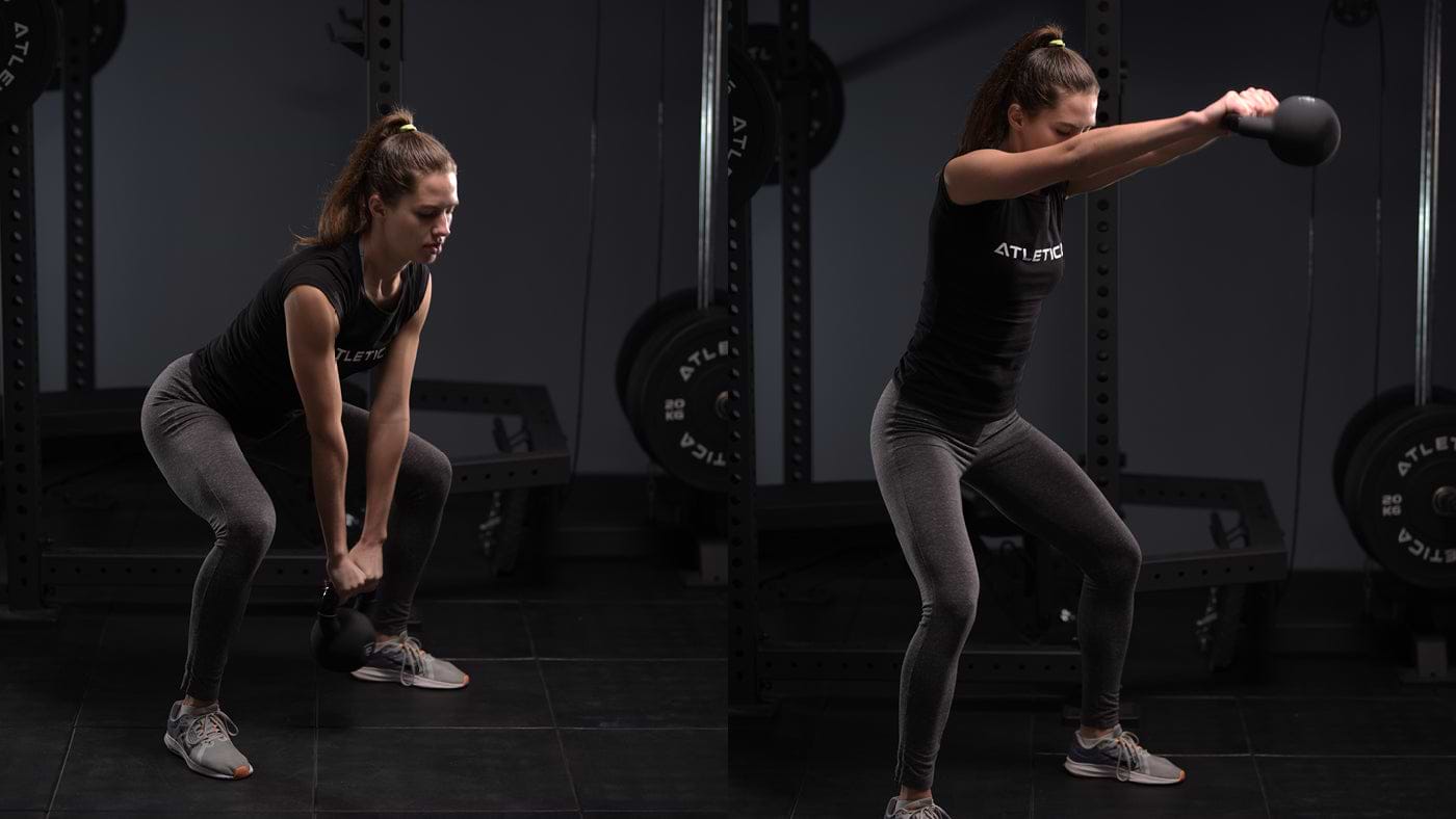 Kettlebells Workout im Fitnessstudio