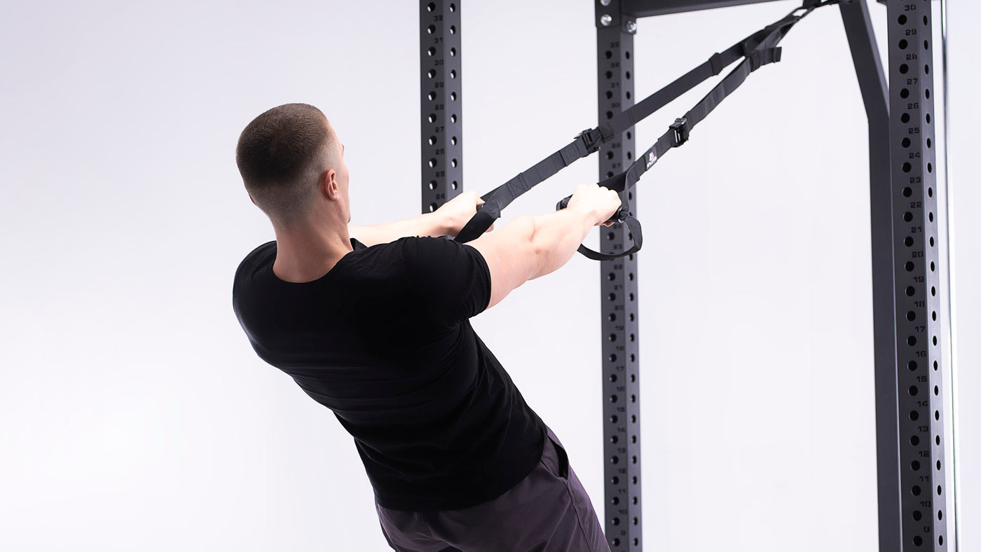 Schlingentrainer Pulls am Power Rack
