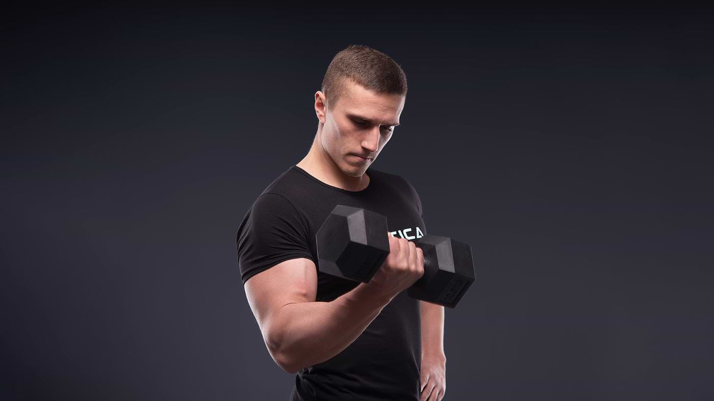 Hexagon dumbbell training