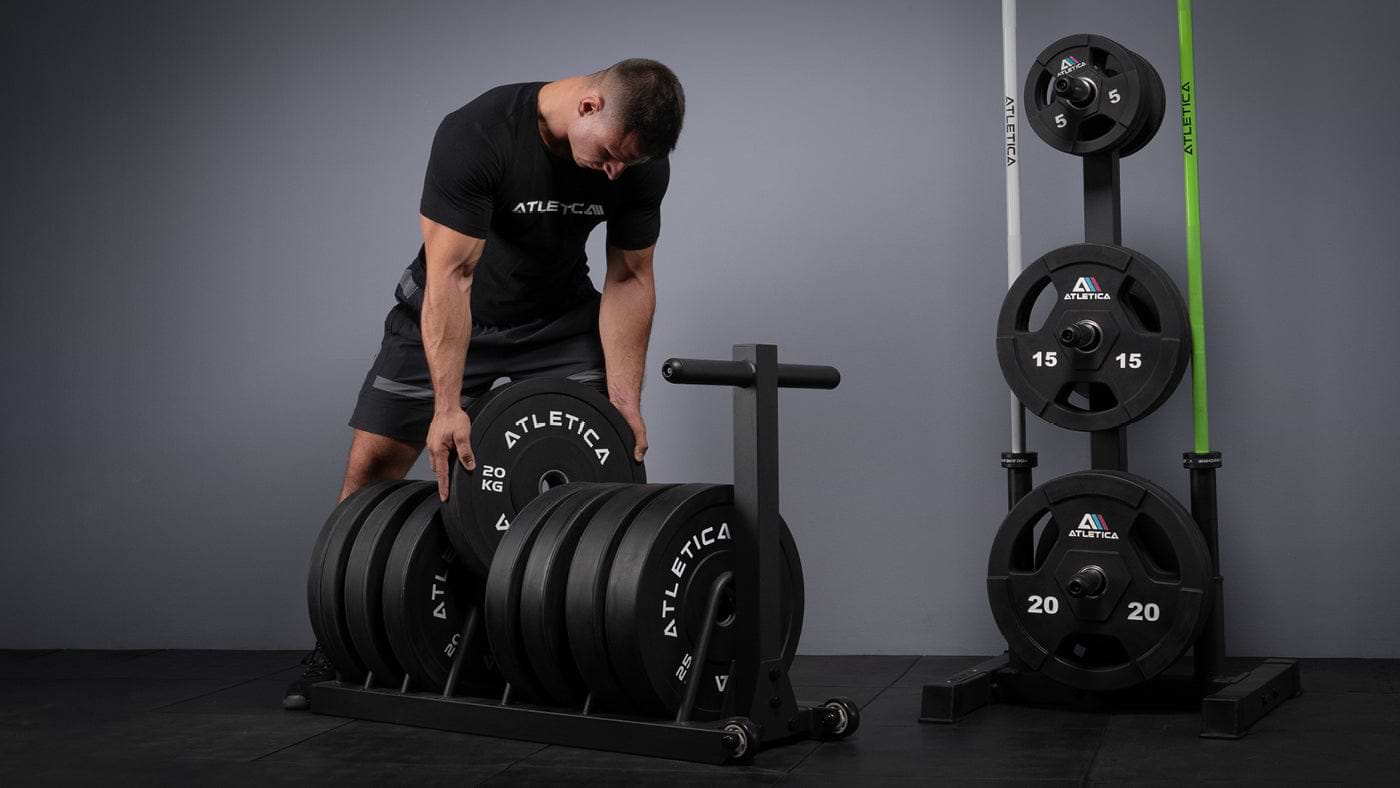 Weight plate rack from Atletica