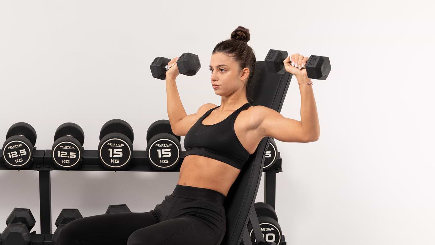 Back exercises with dumbbells