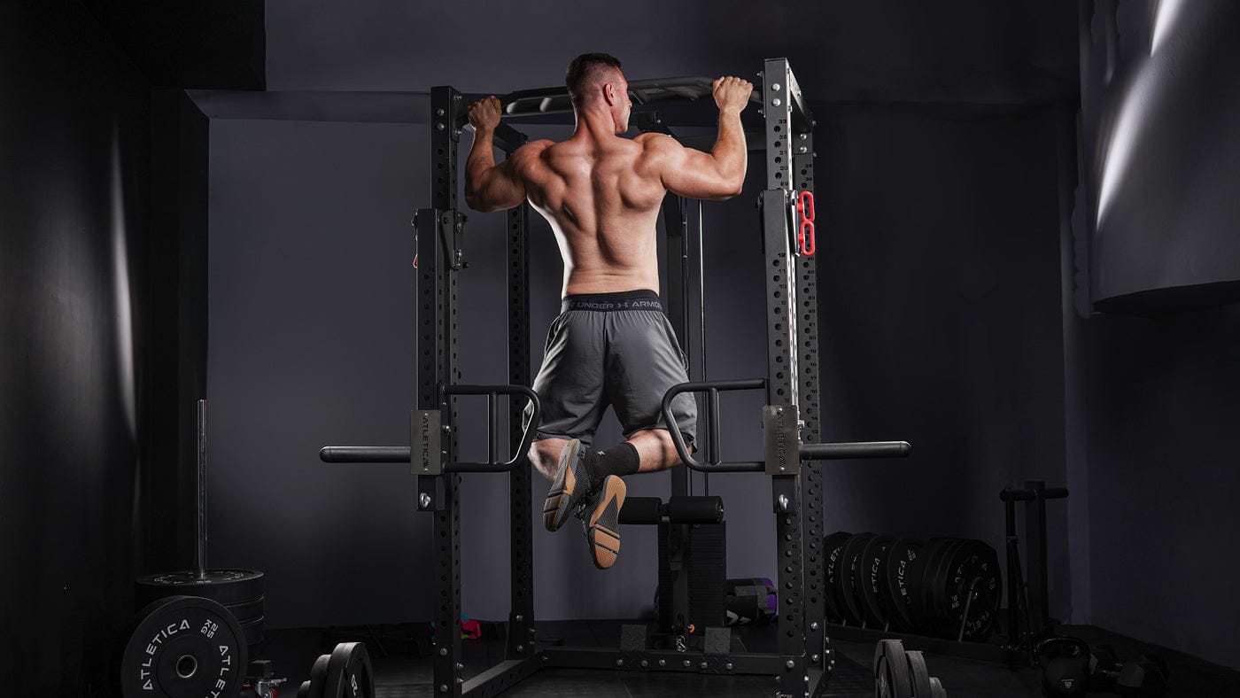 Pull-ups on the power rack