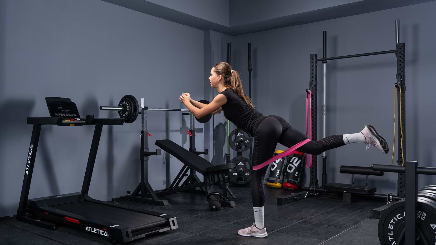Resistance bands leg training